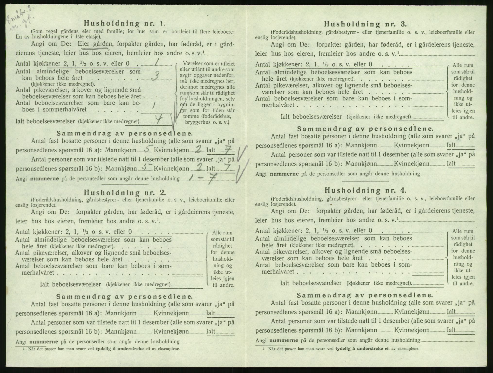 SAT, 1920 census for Syvde, 1920, p. 323