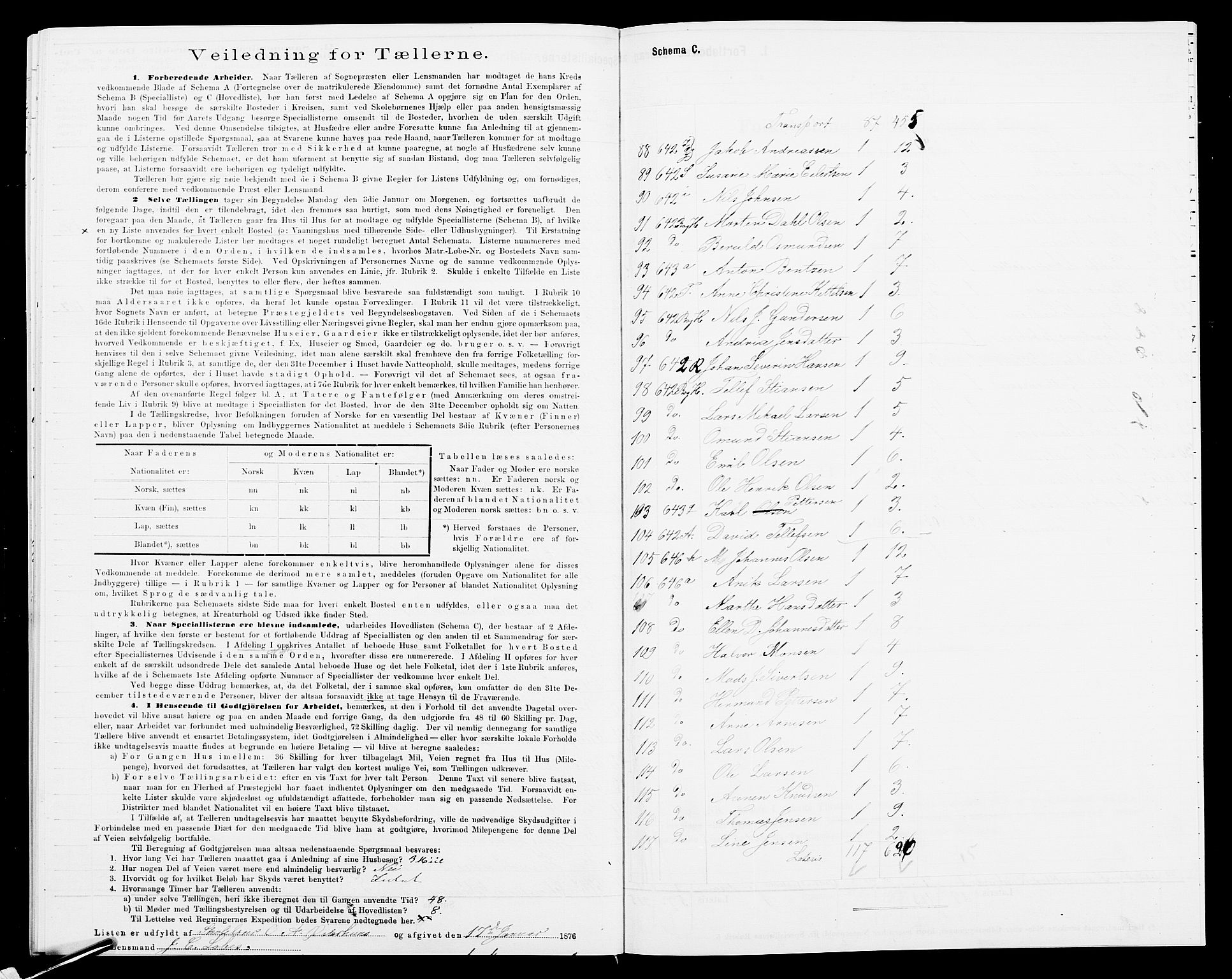 SAK, 1875 census for 0920P Øyestad, 1875, p. 45