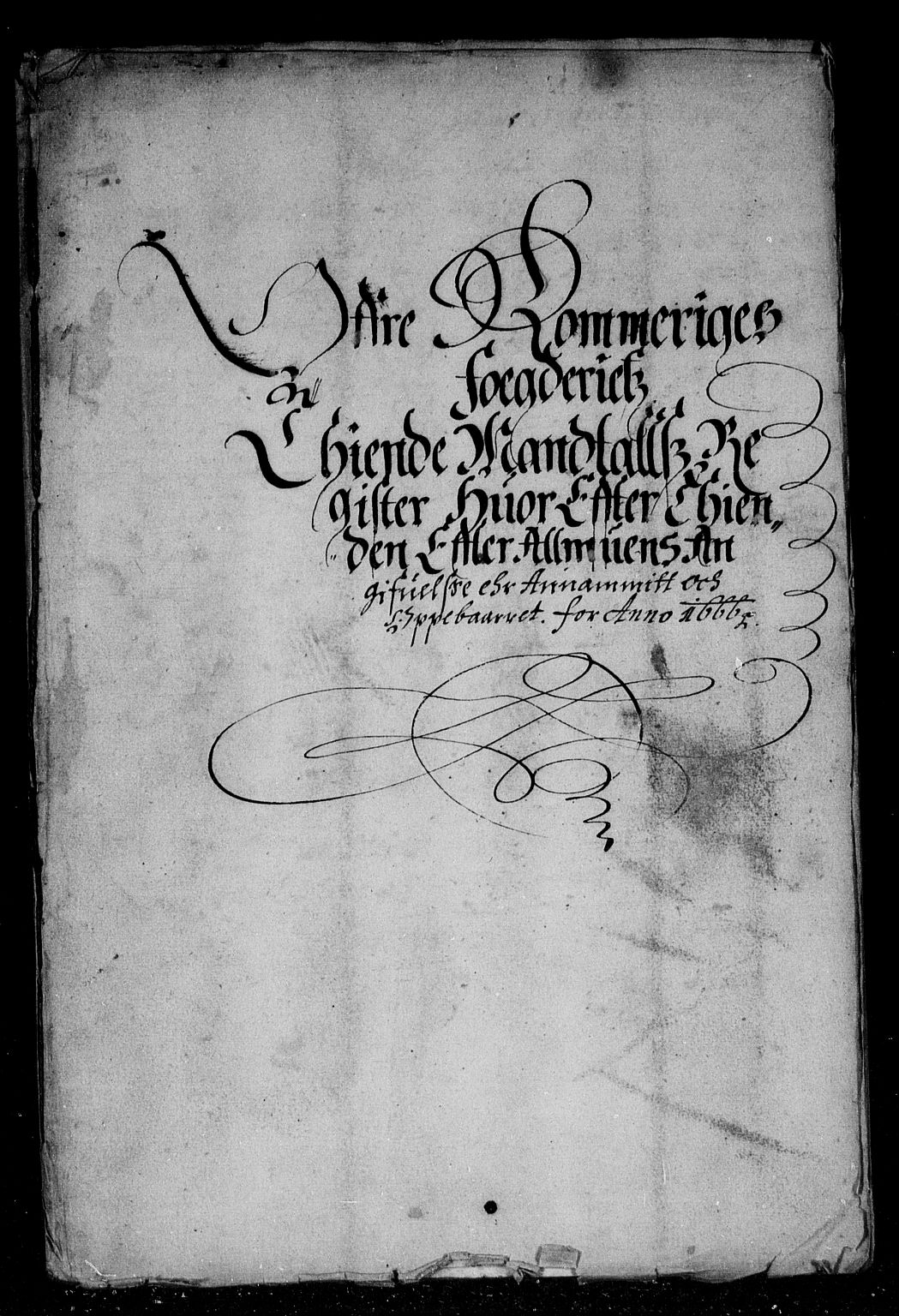 Rentekammeret inntil 1814, Reviderte regnskaper, Stiftamtstueregnskaper, Landkommissariatet på Akershus og Akershus stiftamt, AV/RA-EA-5869/R/Rb/L0036: Akershus stiftamt, 1666