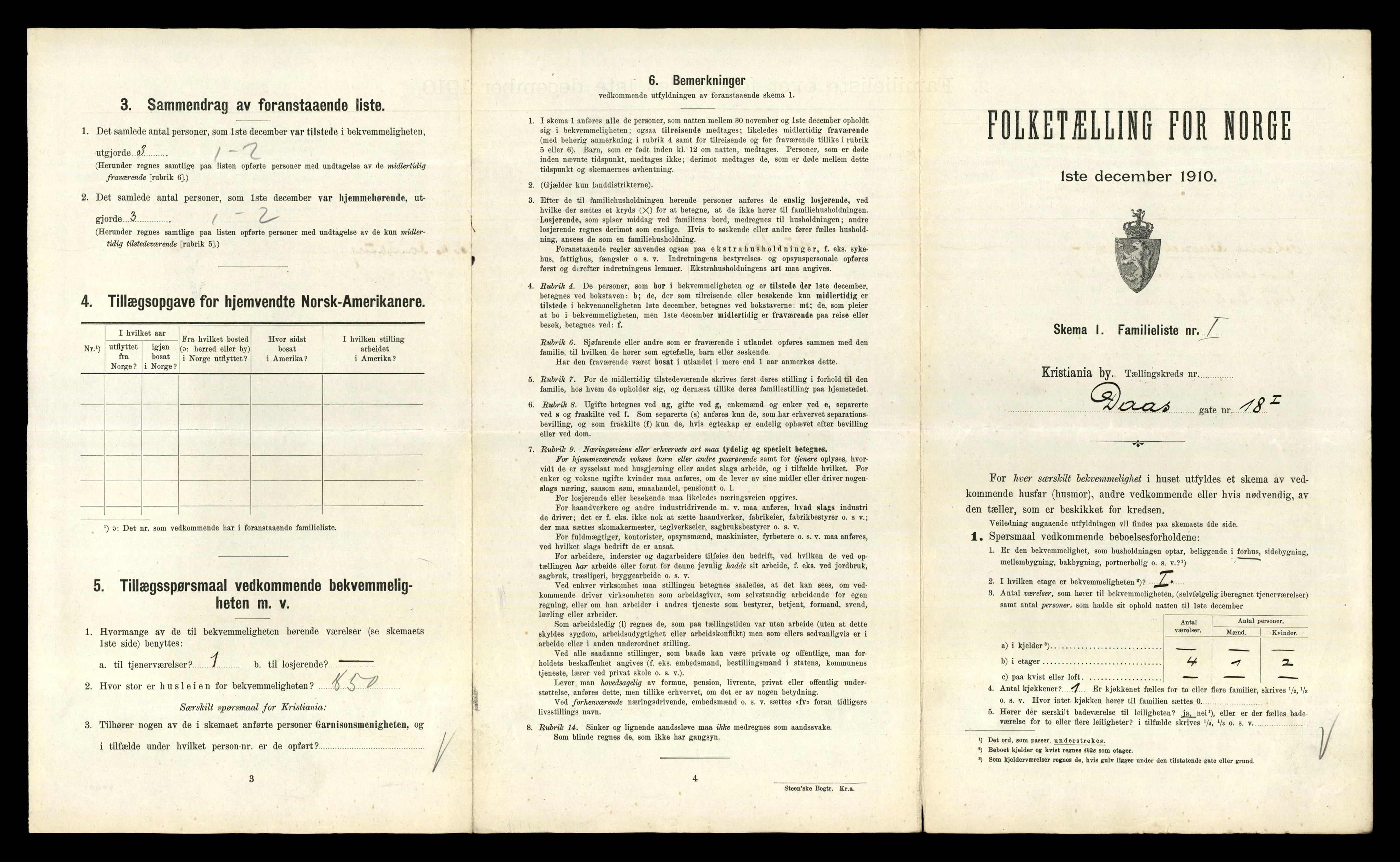 RA, 1910 census for Kristiania, 1910, p. 14721