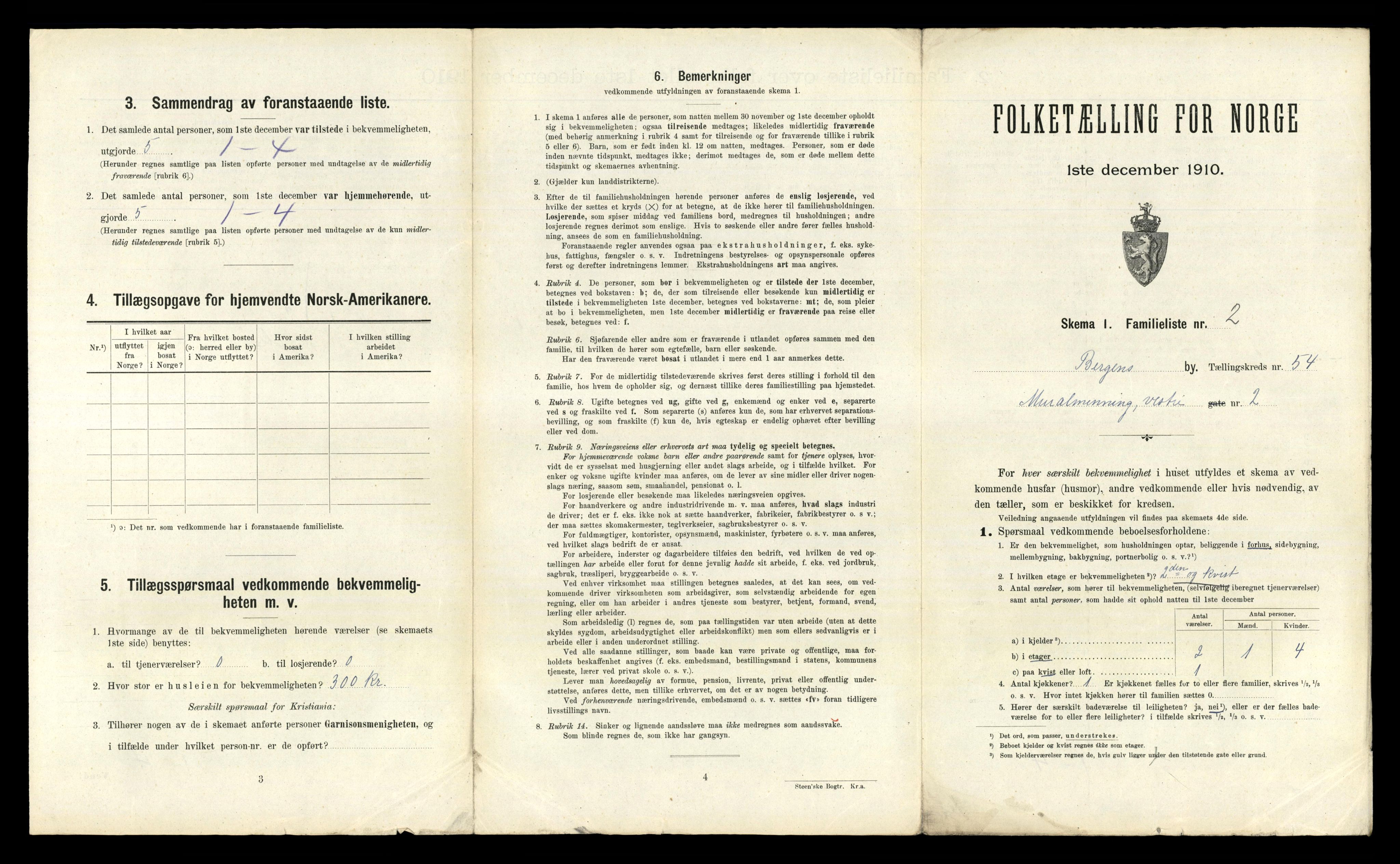 RA, 1910 census for Bergen, 1910, p. 18711