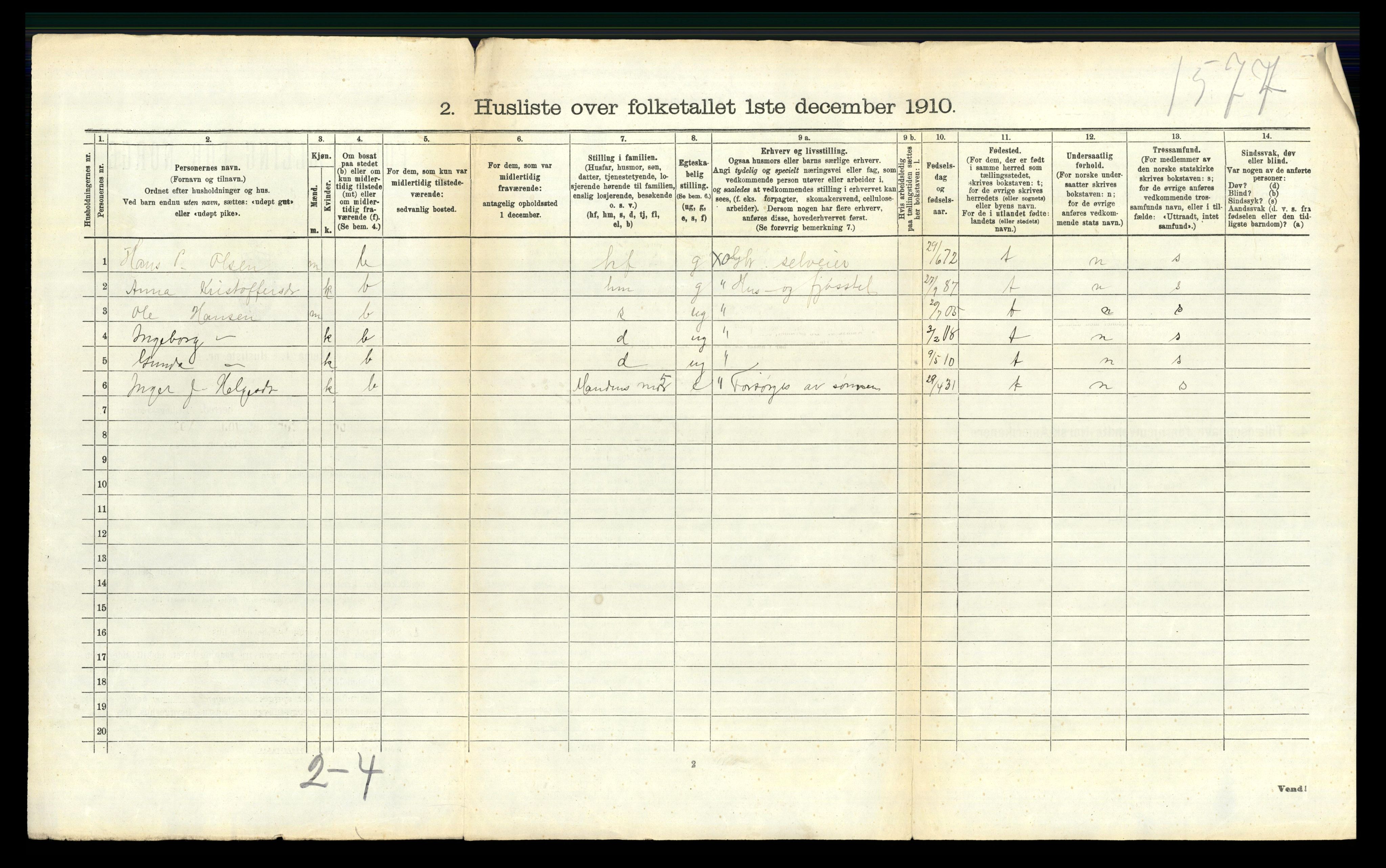 RA, 1910 census for Rakkestad, 1910, p. 1216