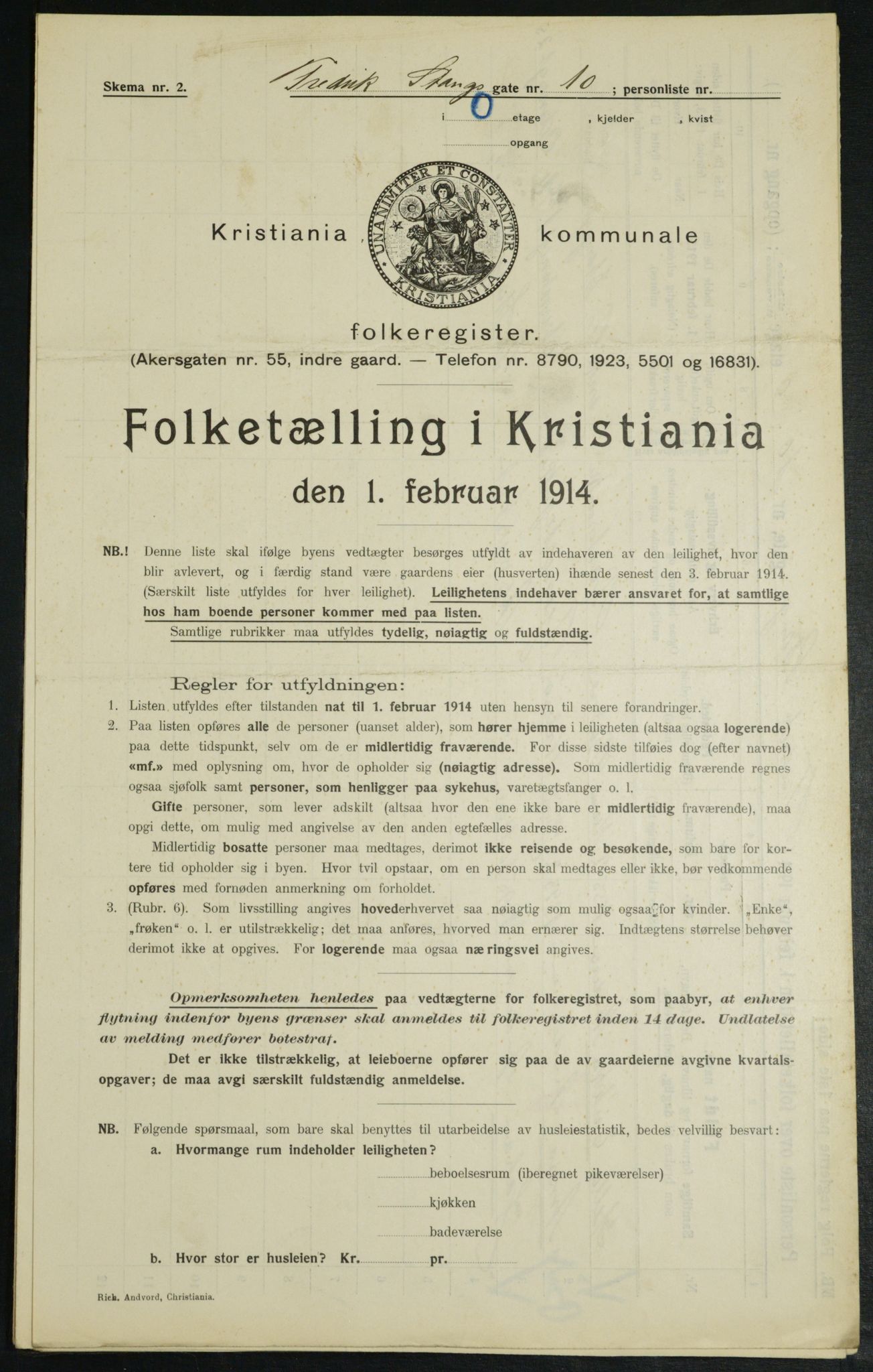 OBA, Municipal Census 1914 for Kristiania, 1914, p. 26812