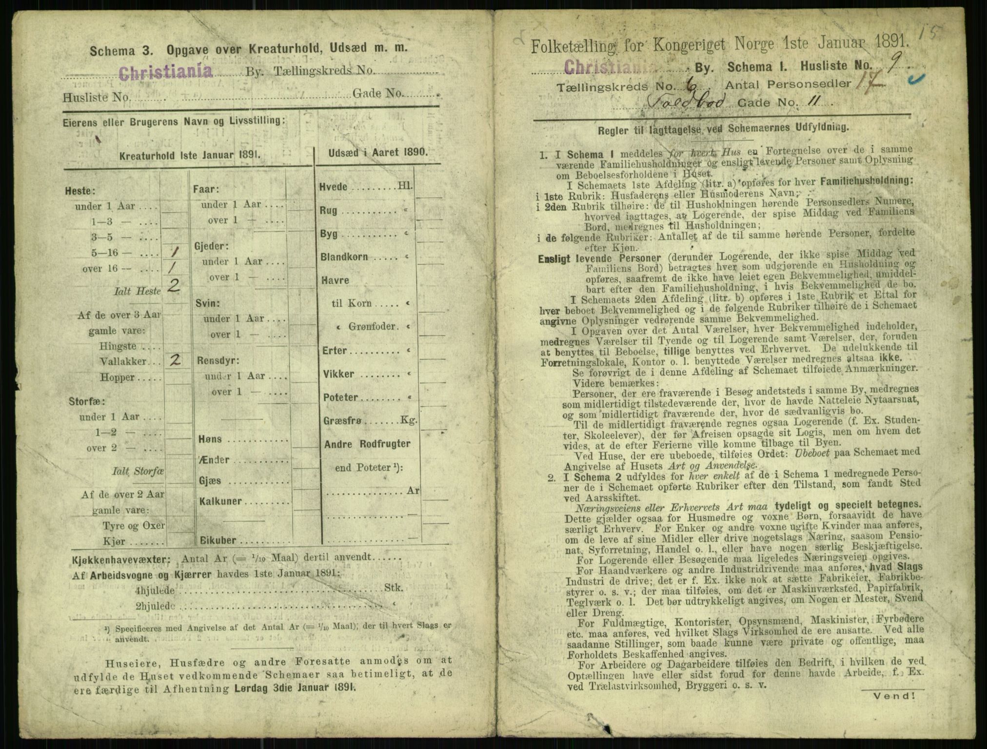 RA, 1891 census for 0301 Kristiania, 1891, p. 2528