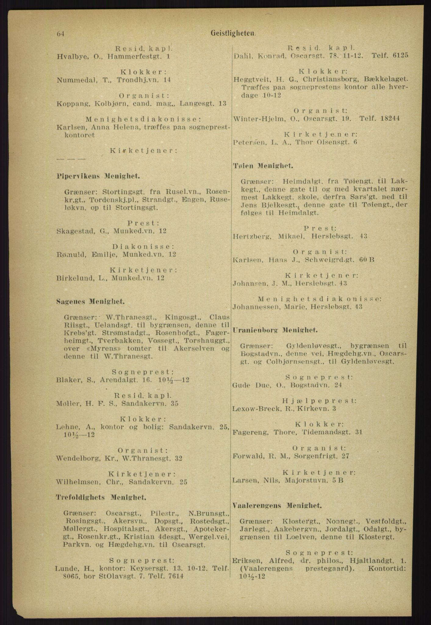 Kristiania/Oslo adressebok, PUBL/-, 1918, p. 71