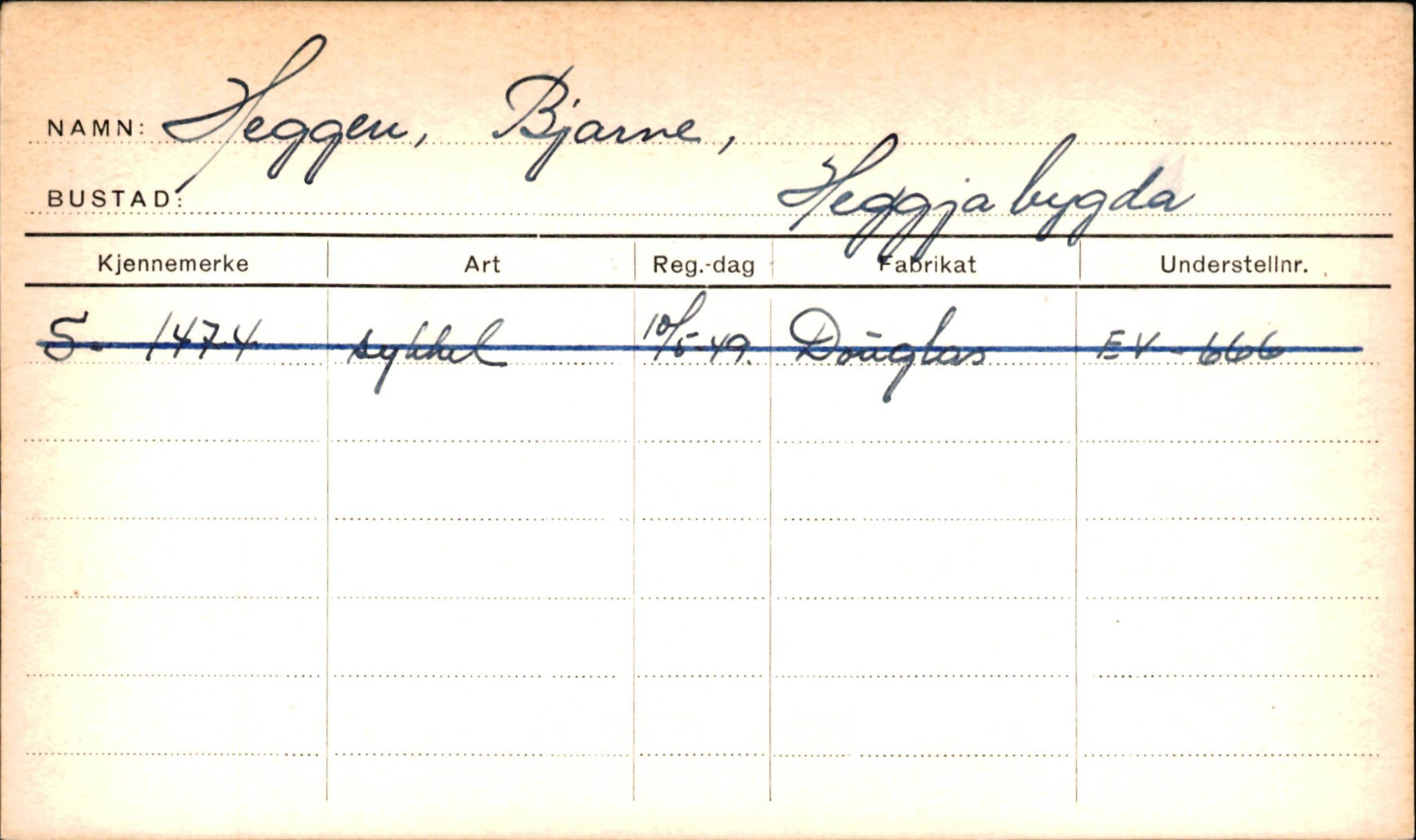 Statens vegvesen, Sogn og Fjordane vegkontor, SAB/A-5301/4/F/L0001A: Eigarregister Fjordane til 1.6.1961, 1930-1961, p. 280