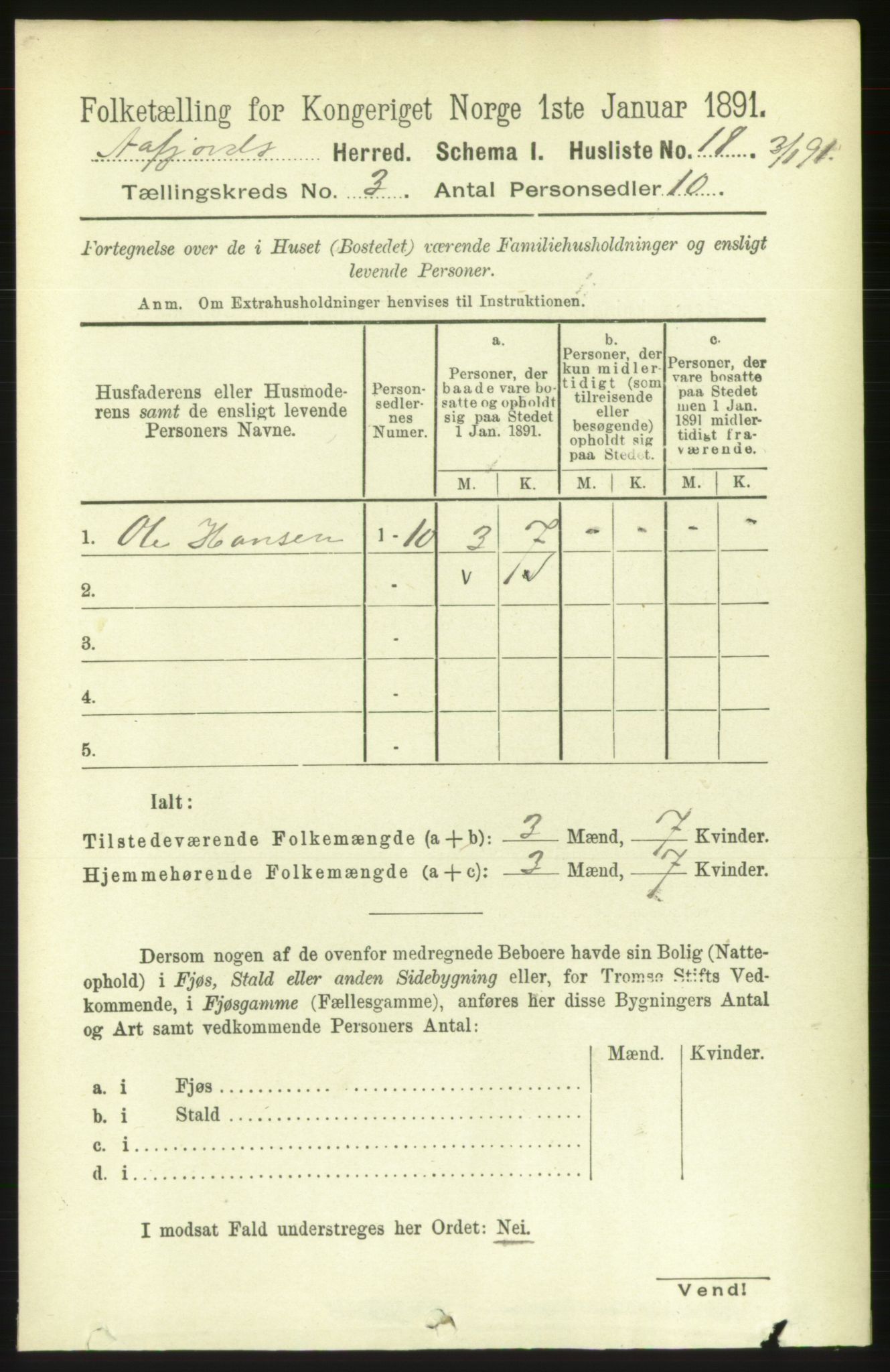 RA, 1891 census for 1630 Åfjord, 1891, p. 569