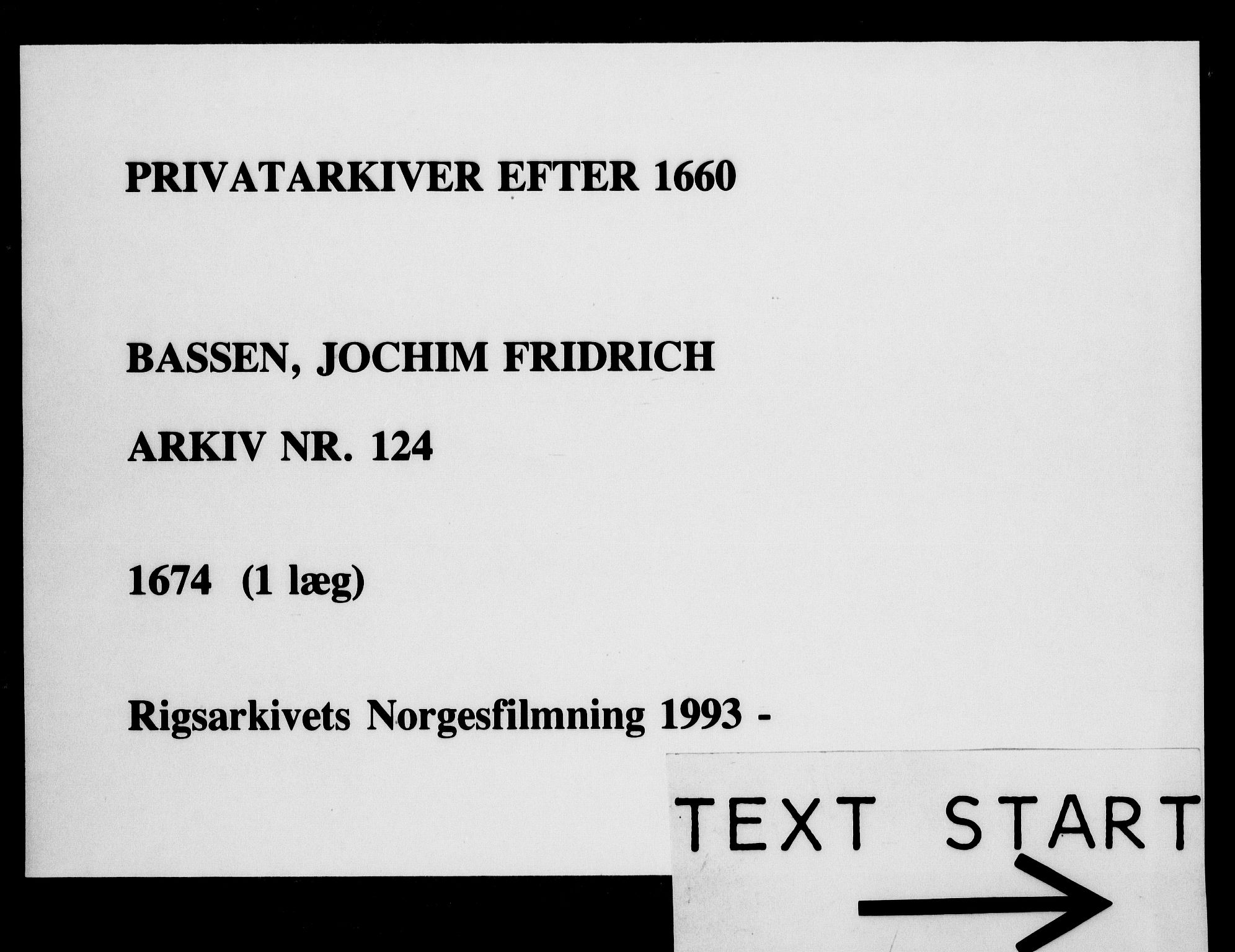 Fra DRA 1996, Privatarkiver etter 1660, AV/RA-EA-5941/F/L0001: Privatarkiver etter 1660, 1669-1740, p. 9