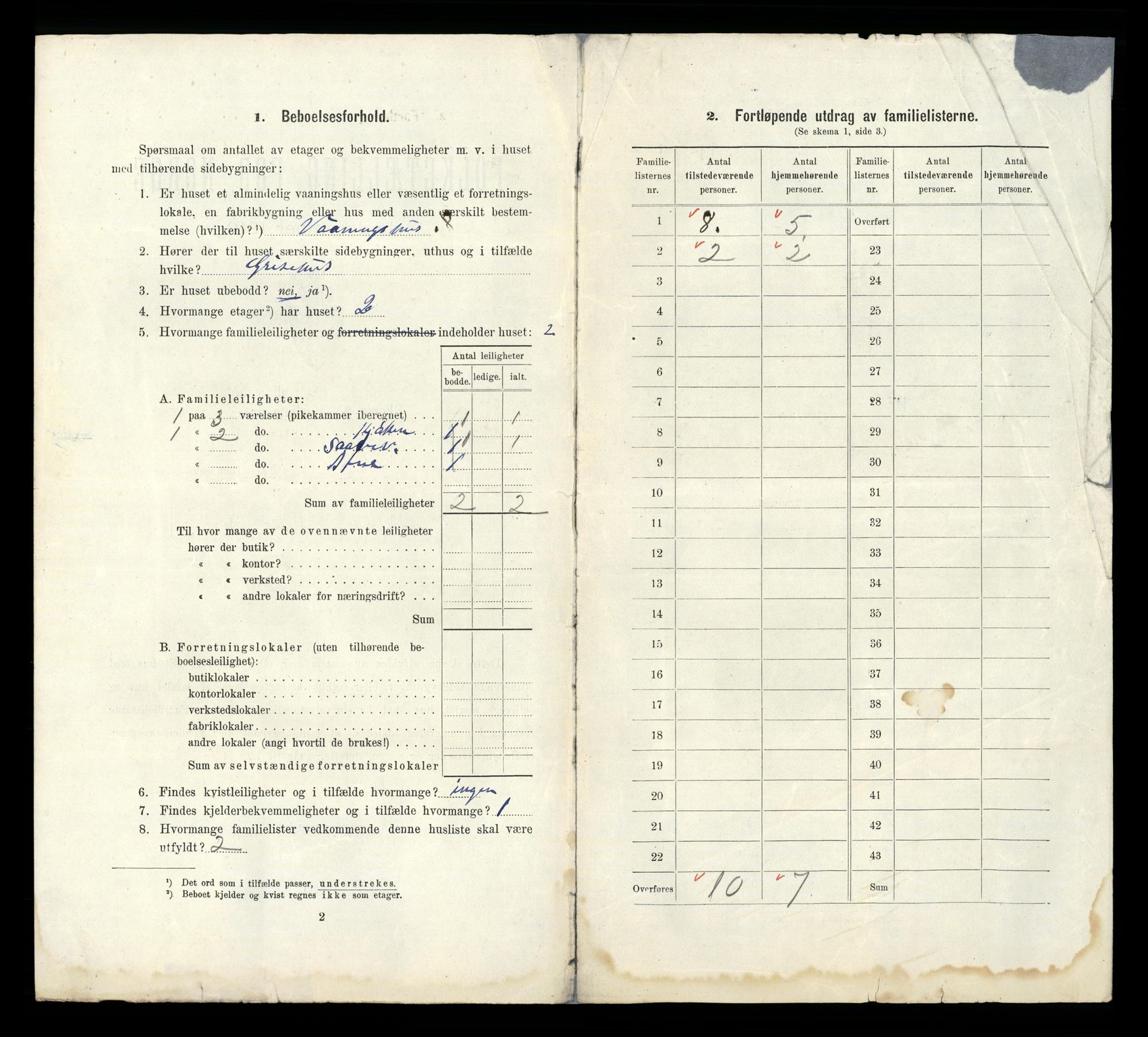 RA, 1910 census for Skien, 1910, p. 3673