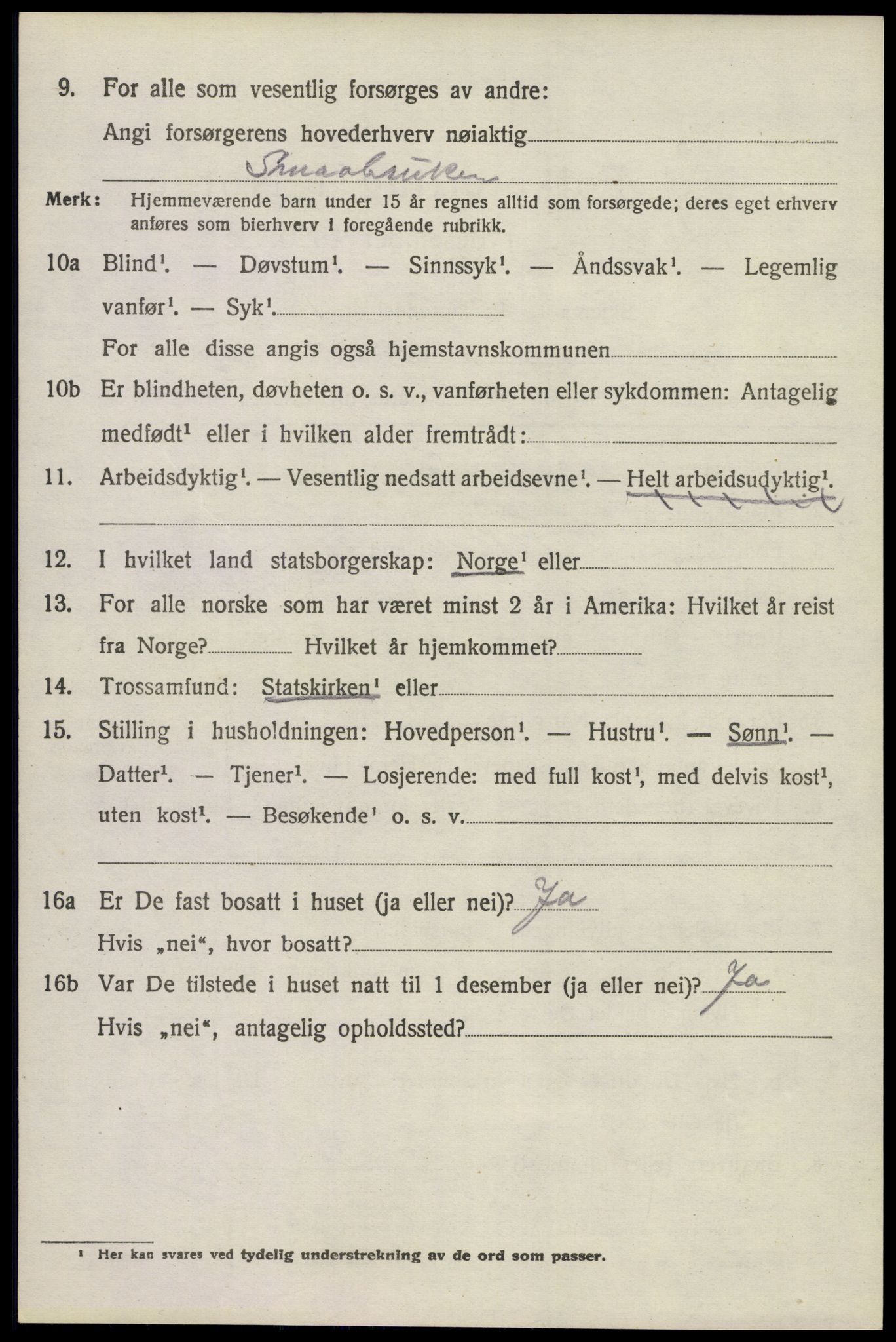 SAKO, 1920 census for Lardal, 1920, p. 5236
