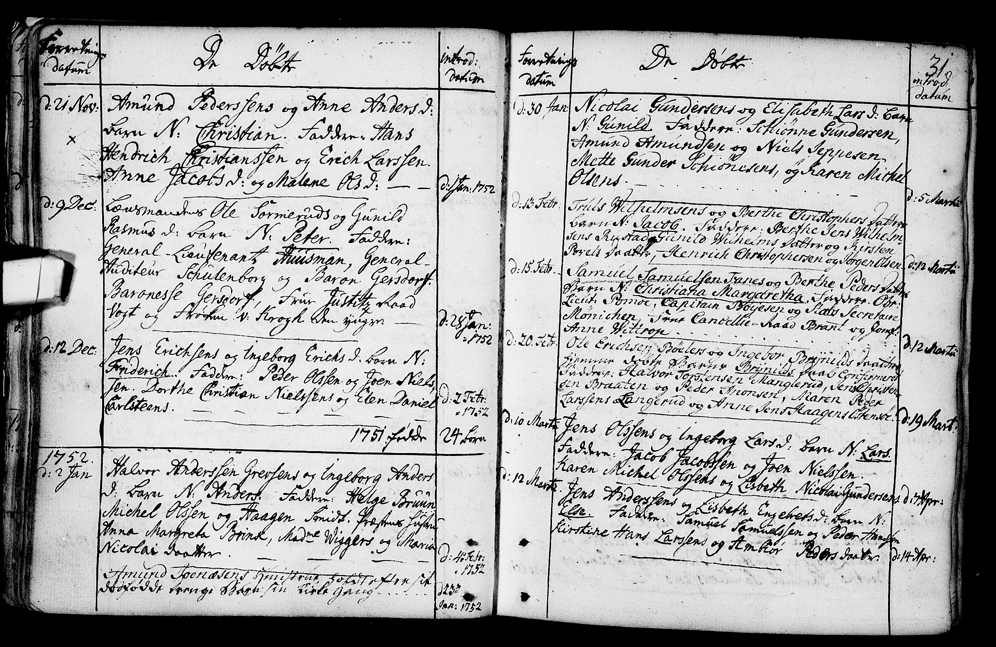 Gamlebyen prestekontor Kirkebøker, SAO/A-10884/F/Fa/L0001: Parish register (official) no. 1, 1734-1818, p. 31
