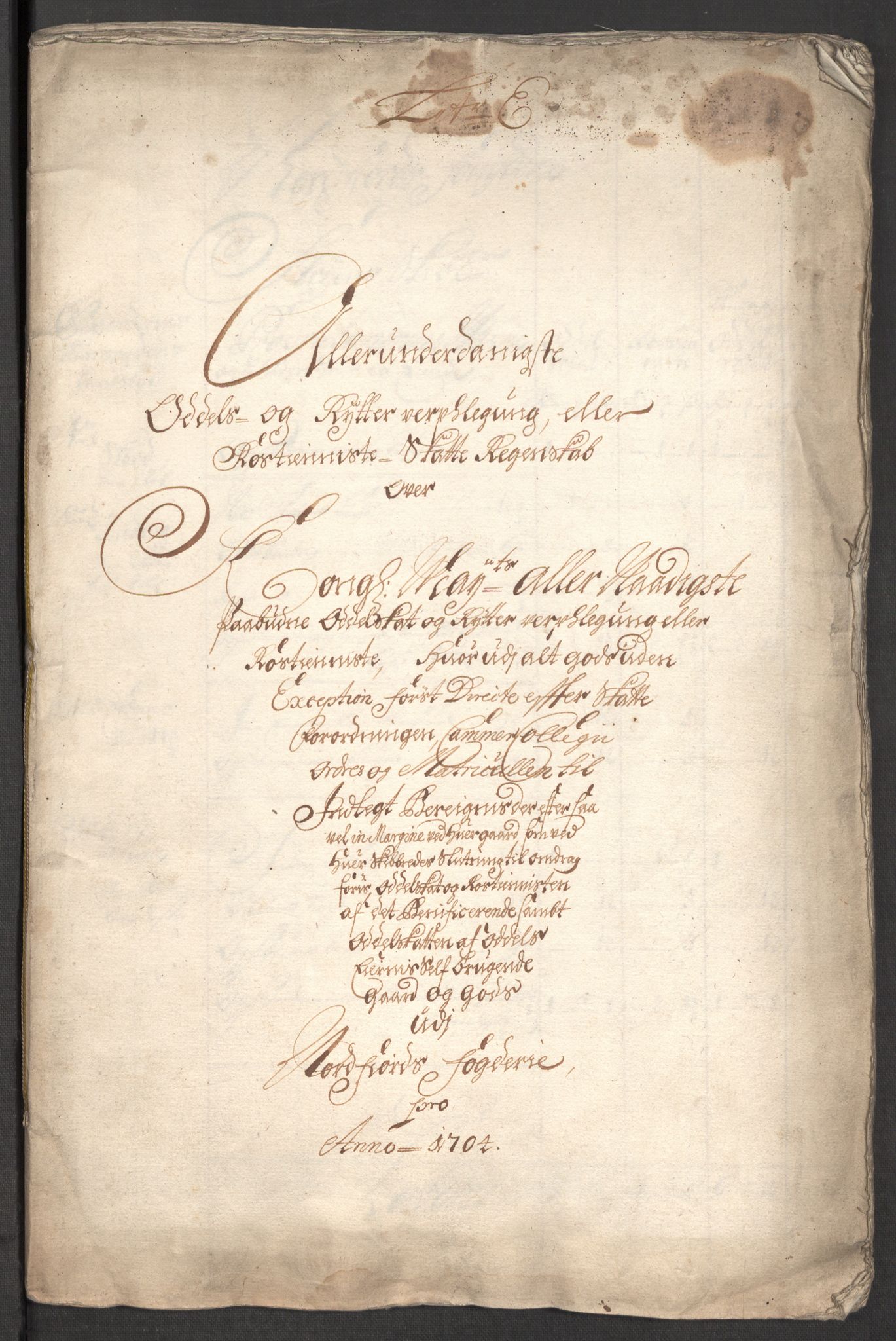 Rentekammeret inntil 1814, Reviderte regnskaper, Fogderegnskap, RA/EA-4092/R53/L3428: Fogderegnskap Sunn- og Nordfjord, 1704, p. 153