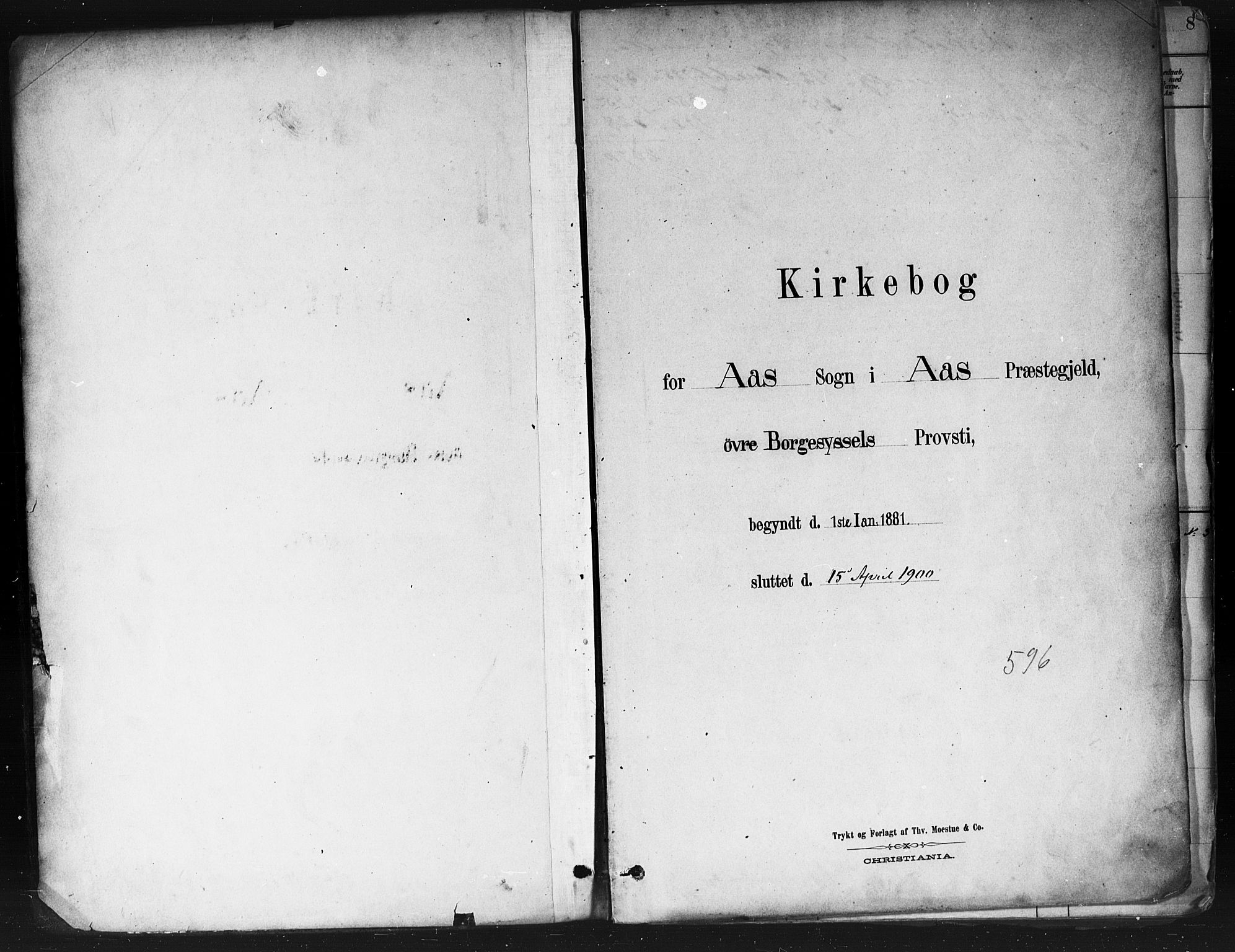 Ås prestekontor Kirkebøker, SAO/A-10894/F/Fa/L0009: Parish register (official) no. I 9, 1881-1900