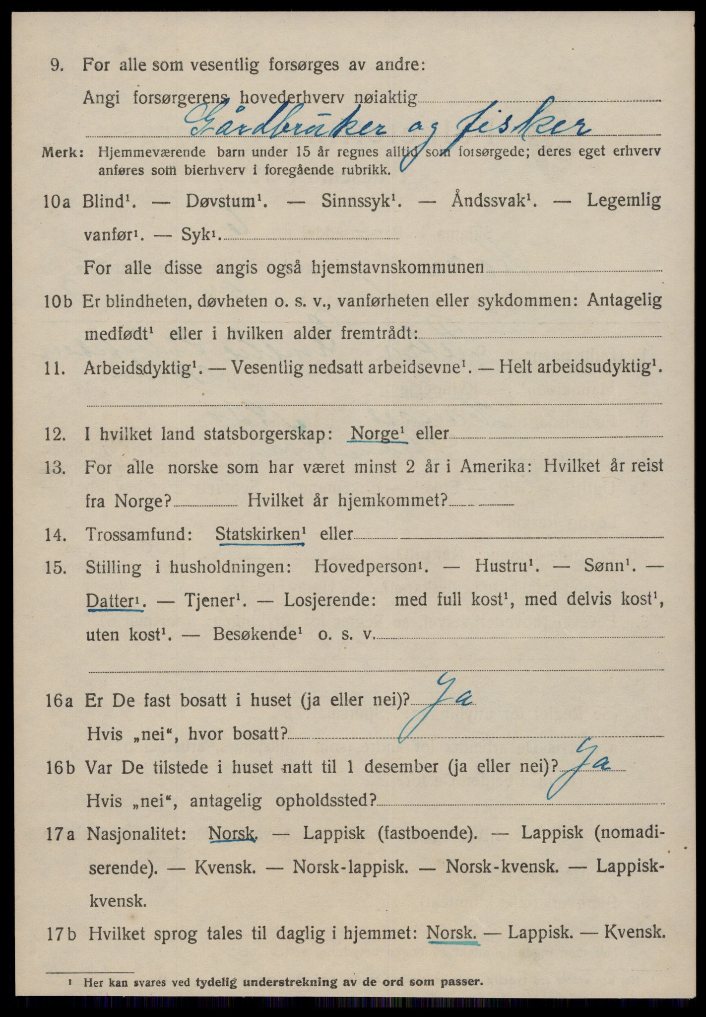 SAT, 1920 census for Roan, 1920, p. 2264