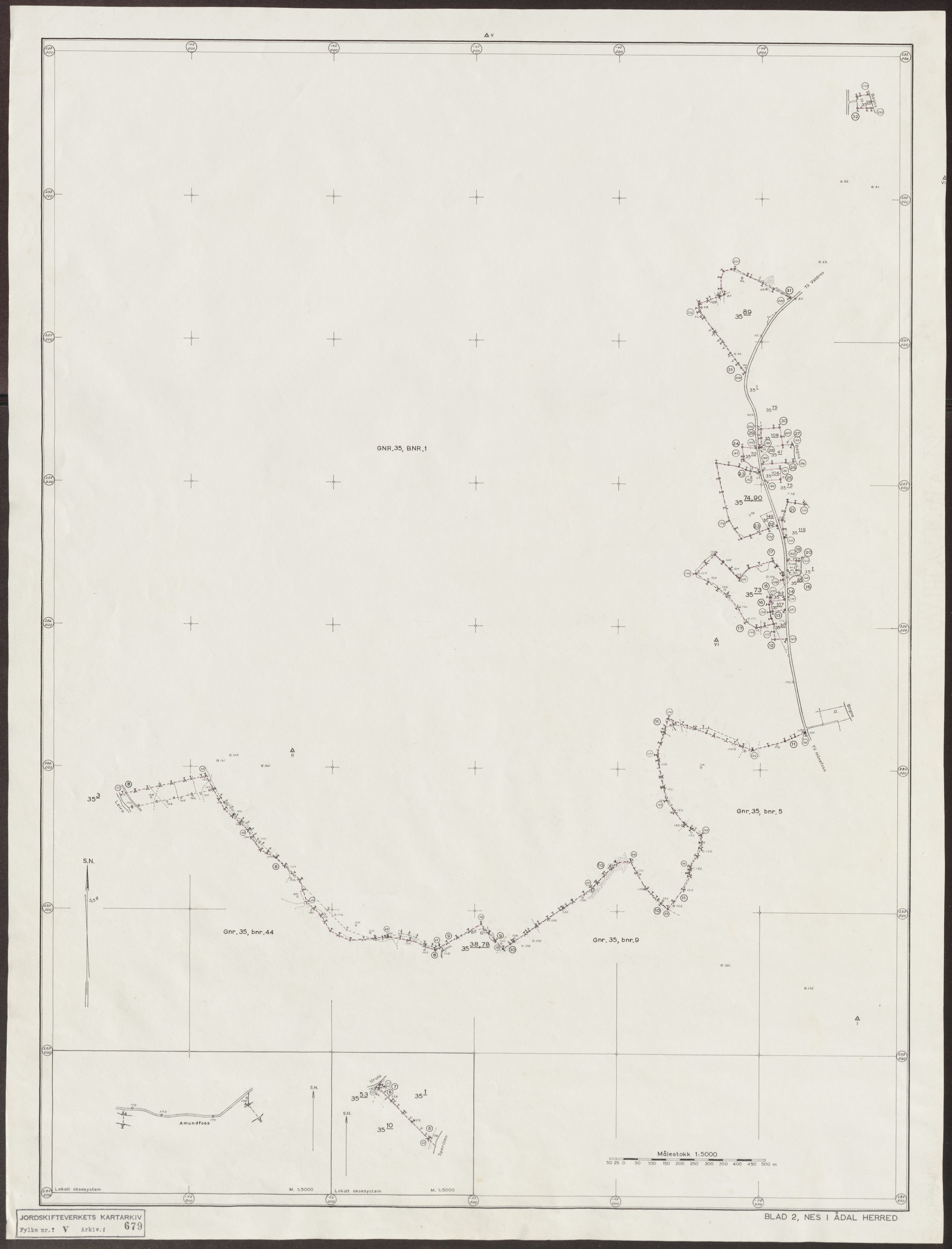 Jordskifteverkets kartarkiv, AV/RA-S-3929/T, 1859-1988, p. 905