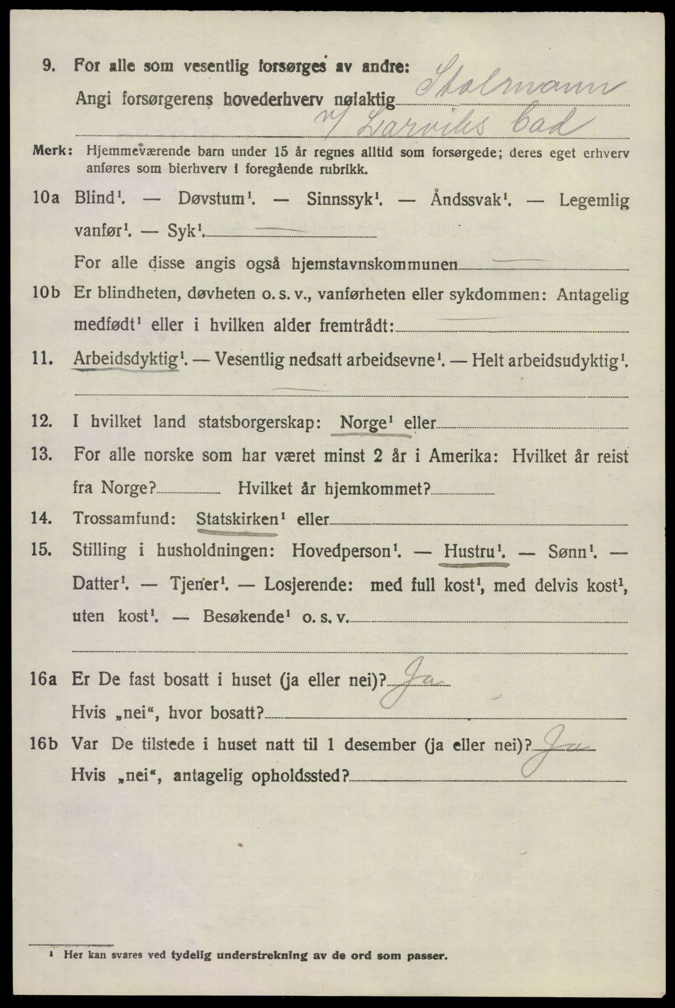 SAKO, 1920 census for Hedrum, 1920, p. 2534