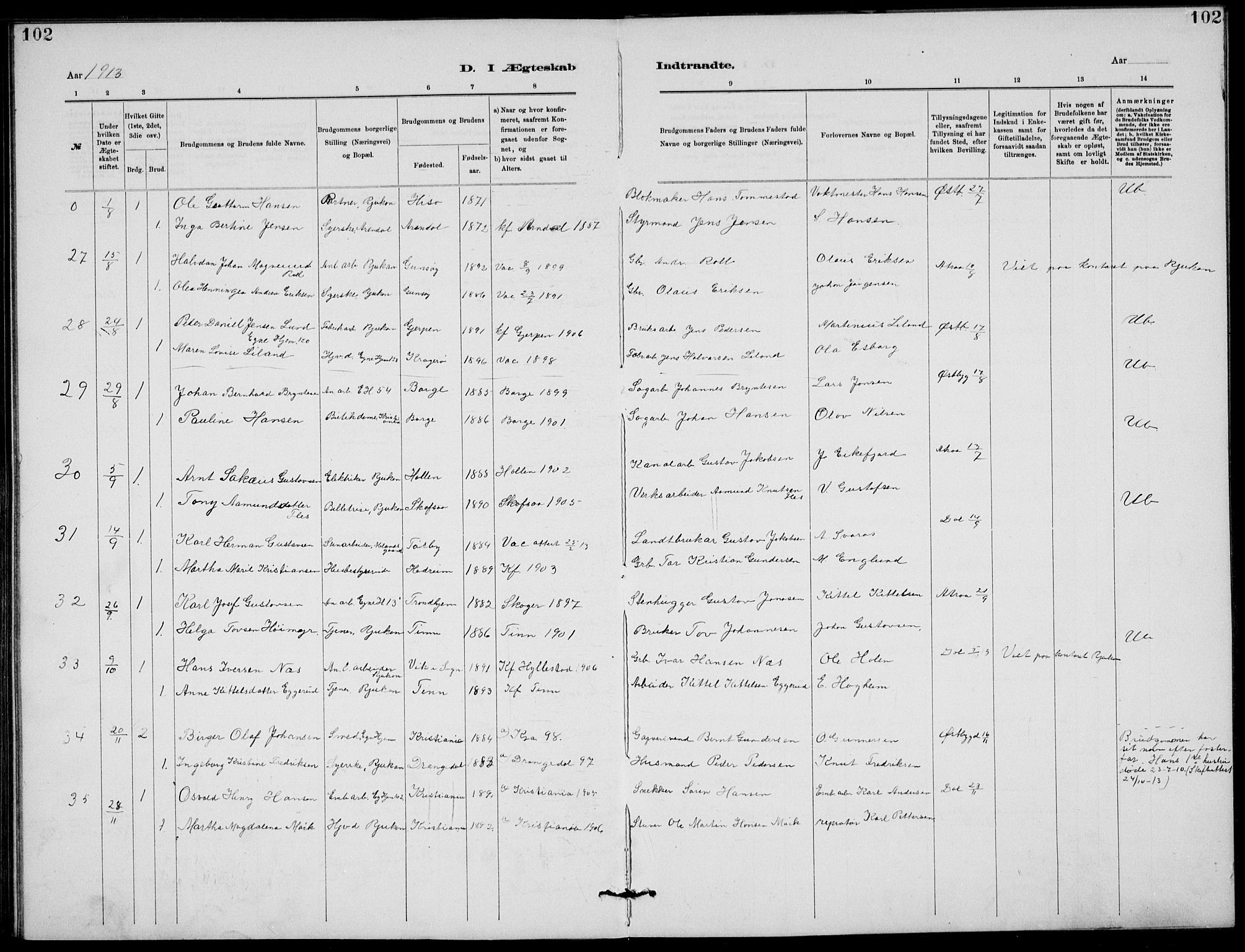 Rjukan kirkebøker, AV/SAKO-A-294/G/Ga/L0001: Parish register (copy) no. 1, 1880-1914, p. 102