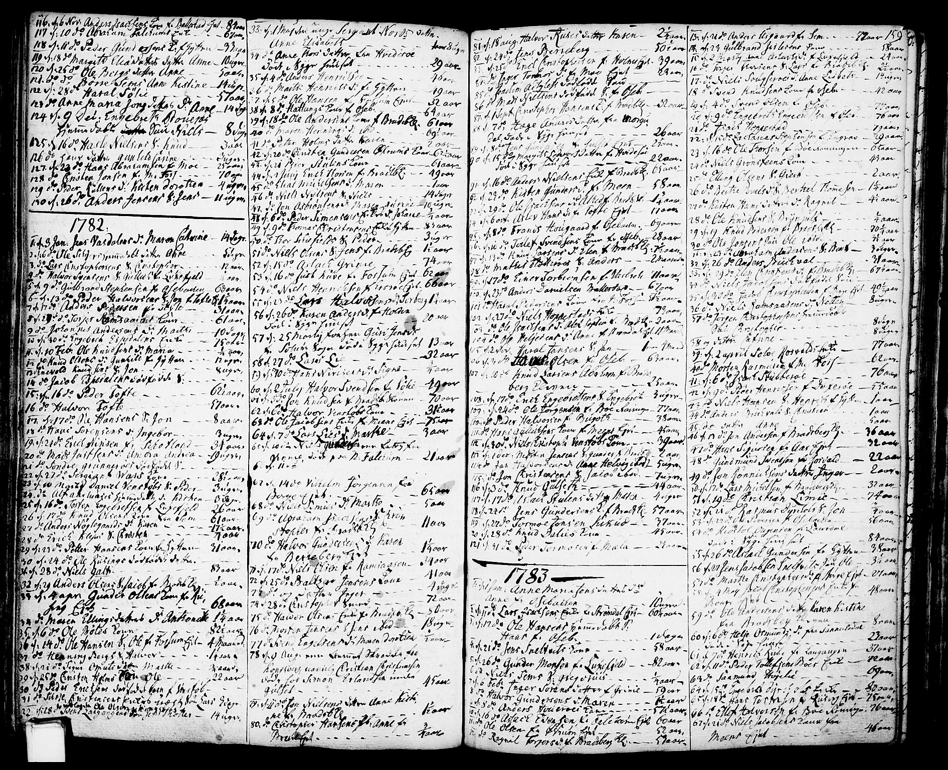 Gjerpen kirkebøker, SAKO/A-265/F/Fa/L0002: Parish register (official) no. I 2, 1747-1795, p. 159