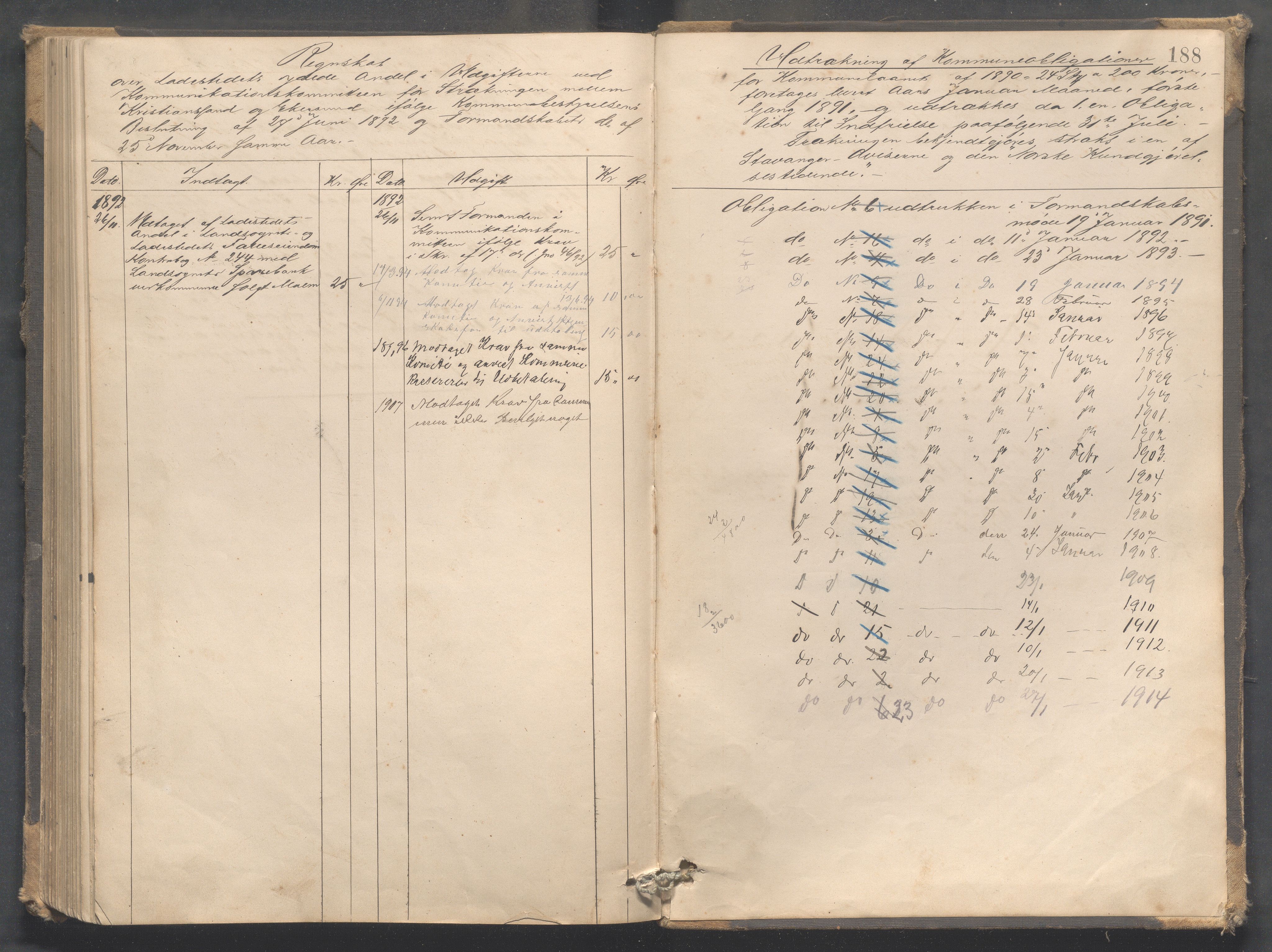 Sogndal ladested - Formannskapet/kommunestyret, IKAR/K-100052/A/L0002: Møtebok, 1887-1908, p. 188