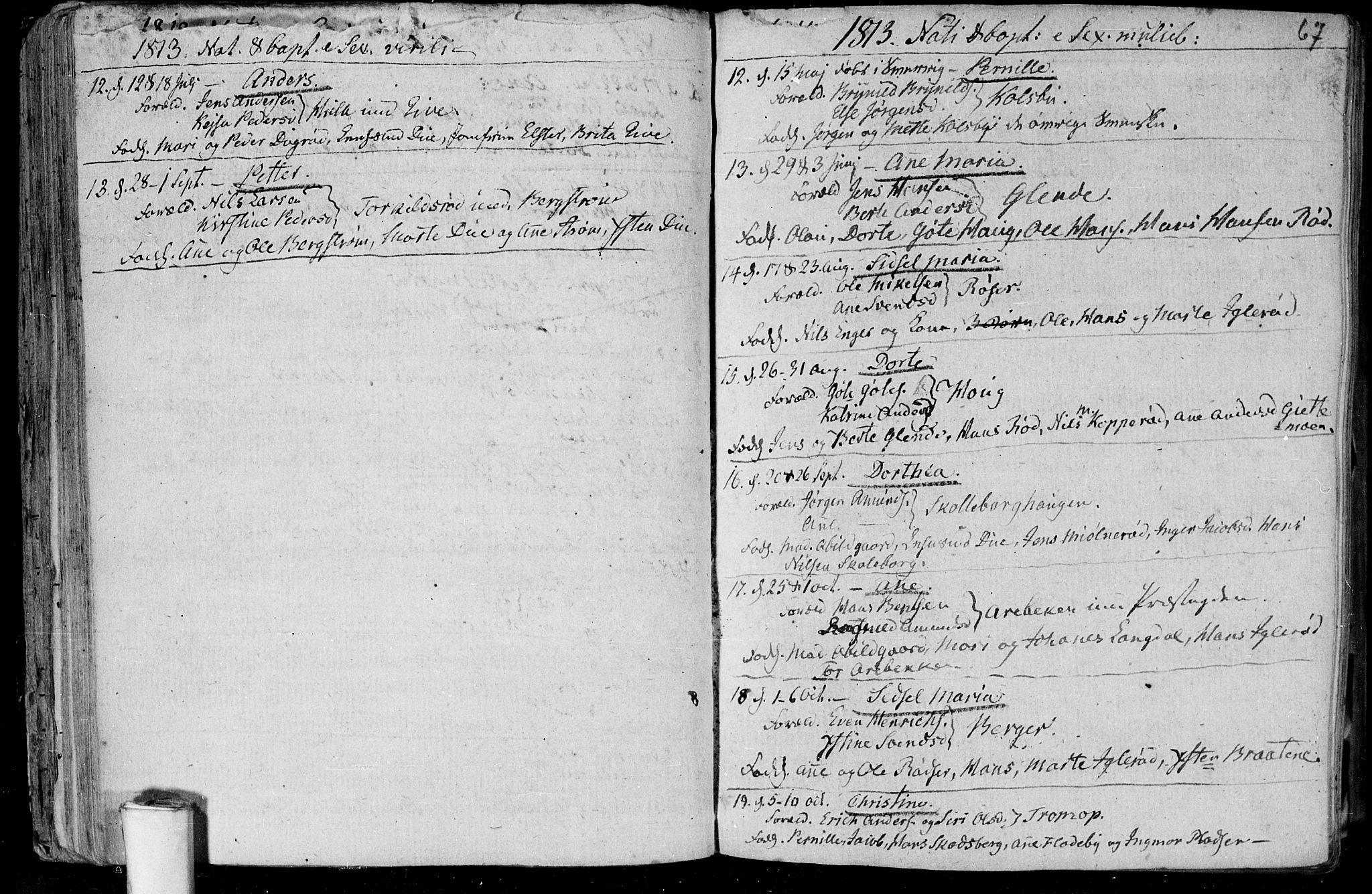 Aremark prestekontor Kirkebøker, SAO/A-10899/F/Fa/L0004: Parish register (official) no. I 4, 1796-1814, p. 67