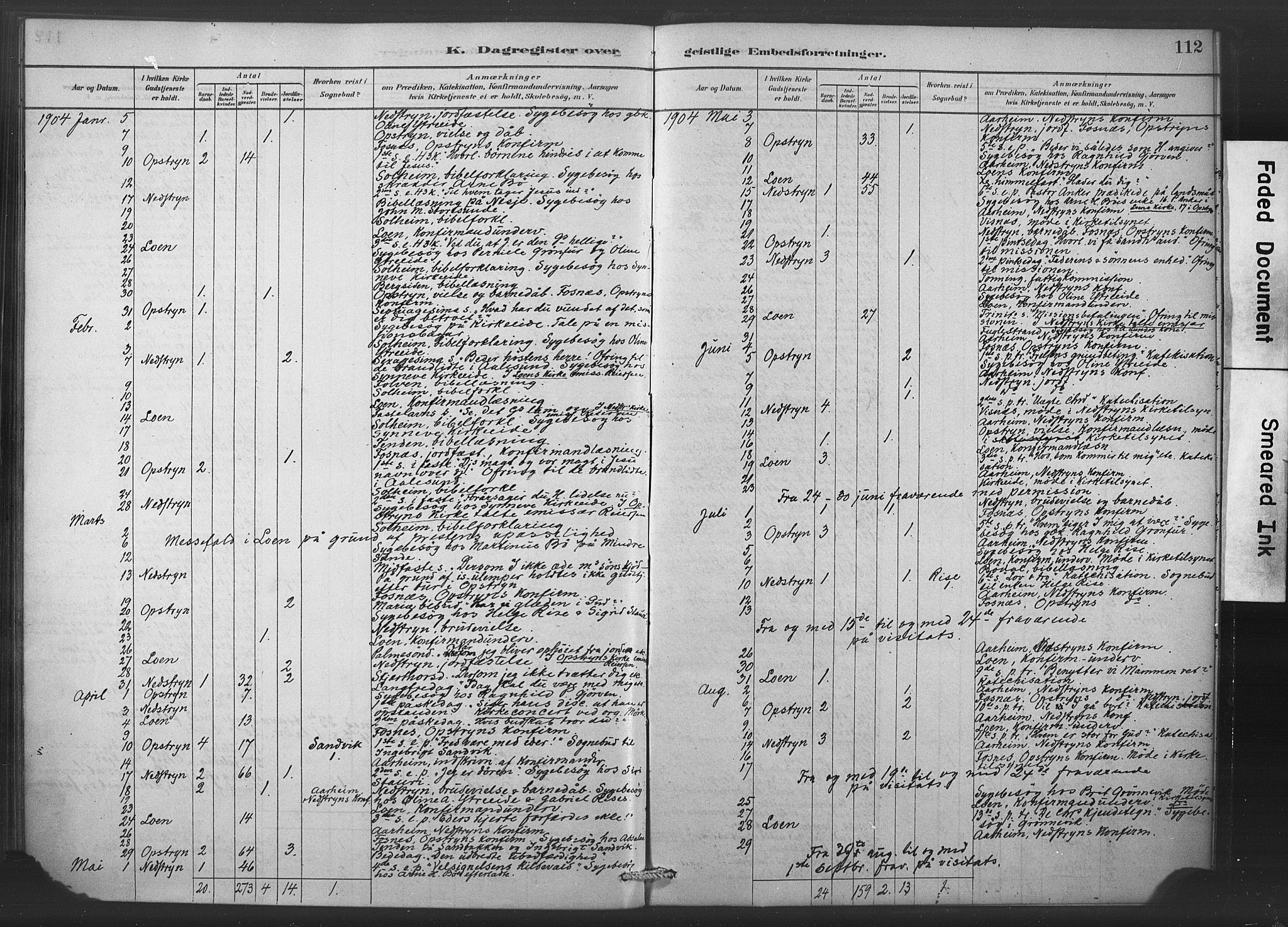 Stryn Sokneprestembete, AV/SAB-A-82501: Parish register (official) no. C 1, 1878-1907, p. 112