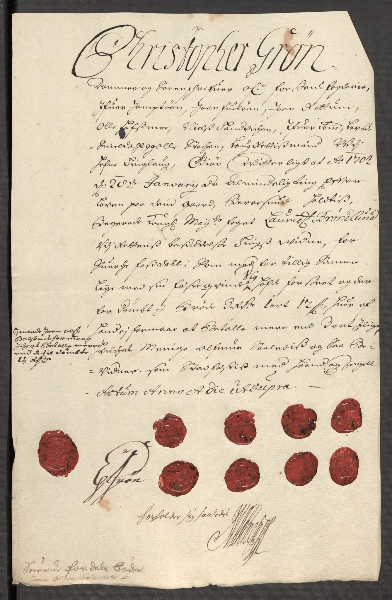 Rentekammeret inntil 1814, Reviderte regnskaper, Fogderegnskap, AV/RA-EA-4092/R57/L3855: Fogderegnskap Fosen, 1702-1703, p. 377