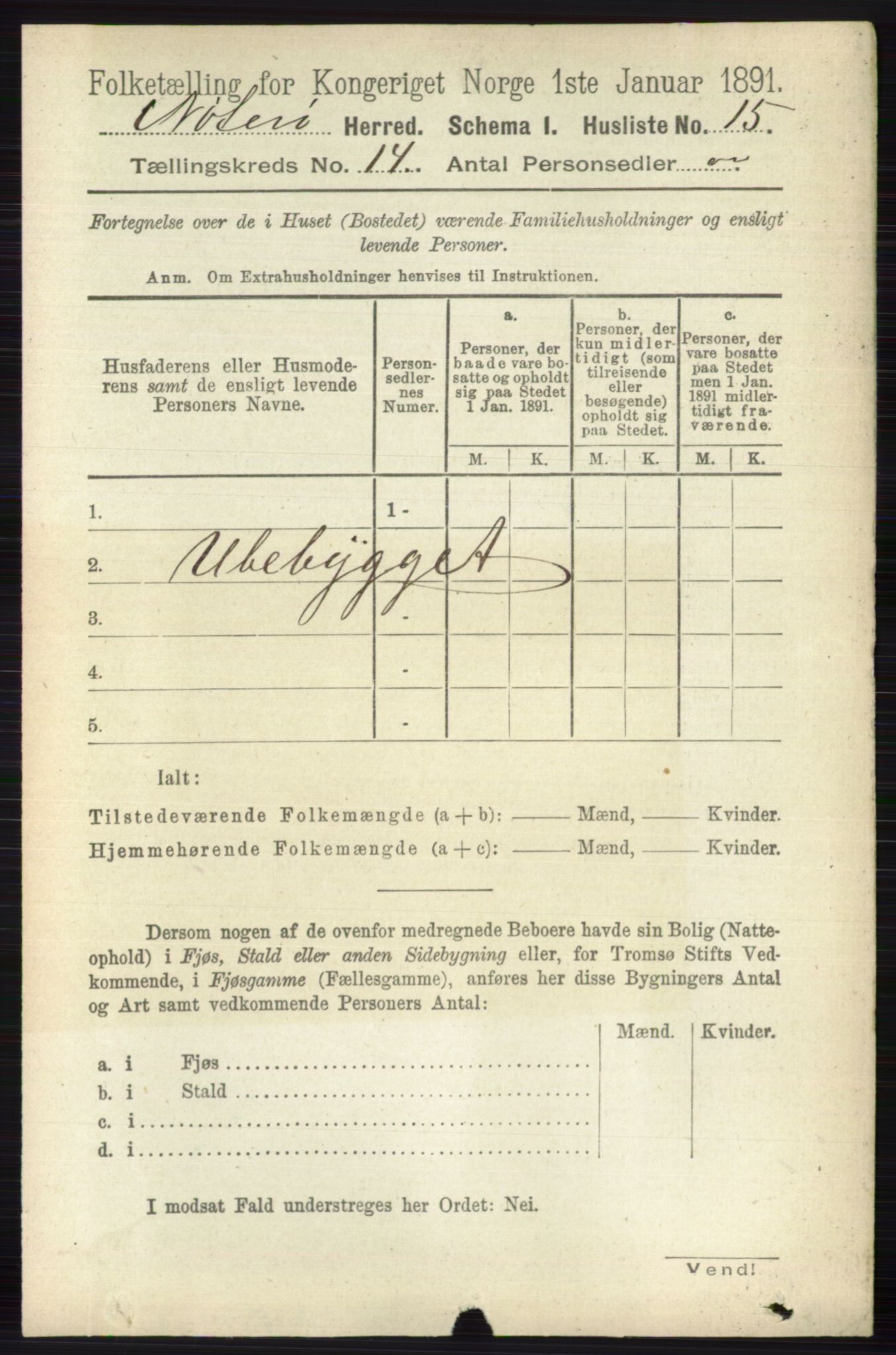 RA, 1891 census for 0722 Nøtterøy, 1891, p. 7526