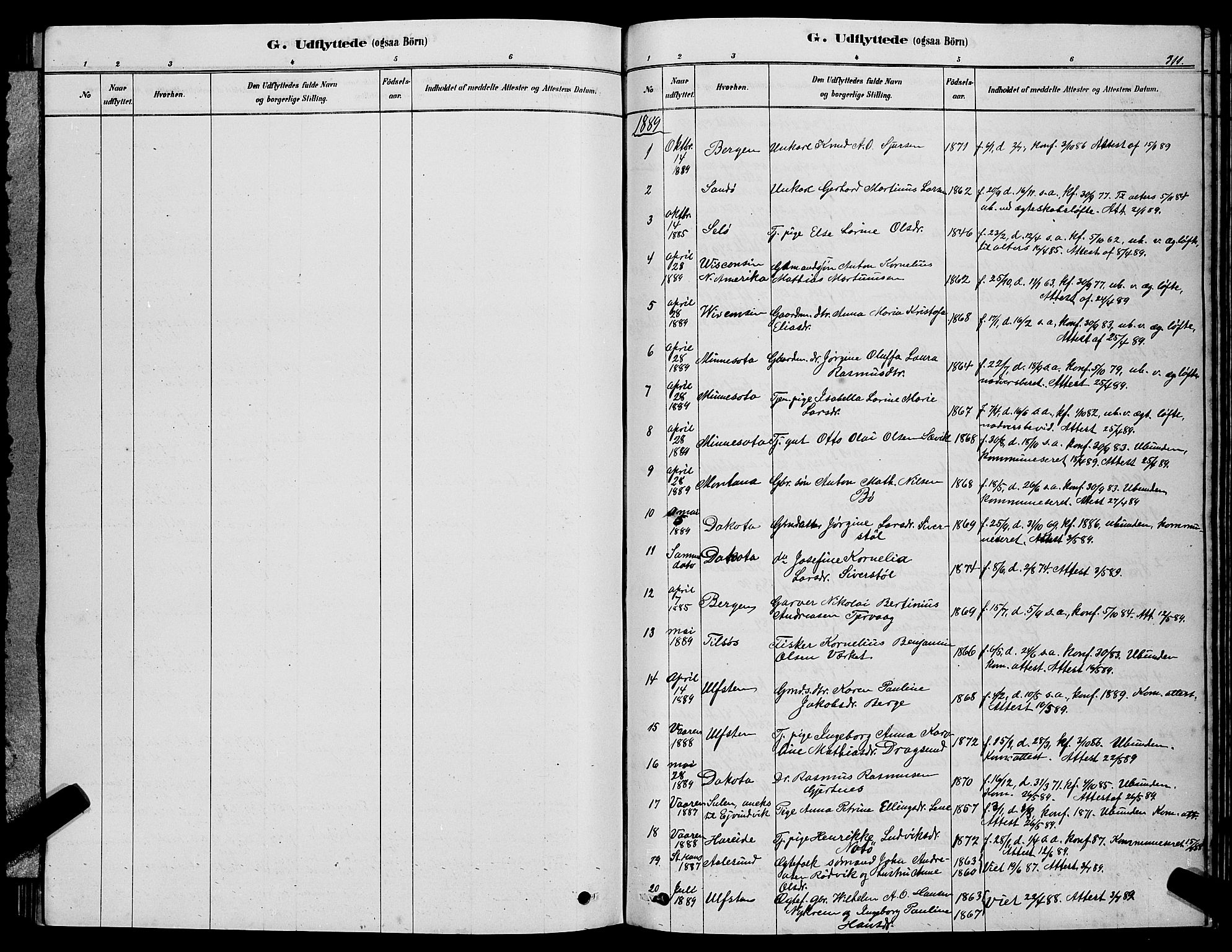 Ministerialprotokoller, klokkerbøker og fødselsregistre - Møre og Romsdal, SAT/A-1454/507/L0081: Parish register (copy) no. 507C04, 1878-1898, p. 311