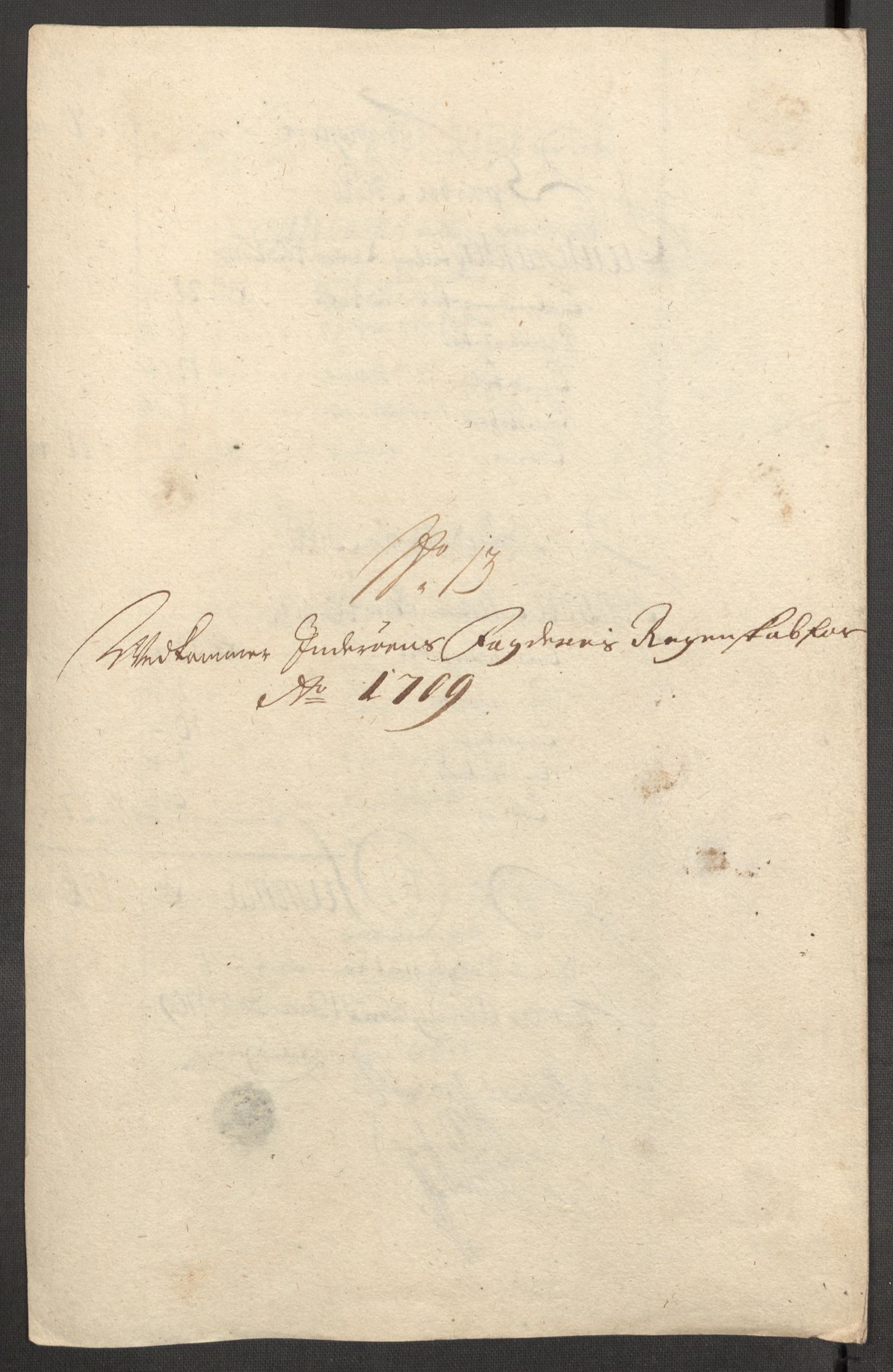 Rentekammeret inntil 1814, Reviderte regnskaper, Fogderegnskap, AV/RA-EA-4092/R63/L4317: Fogderegnskap Inderøy, 1709, p. 195