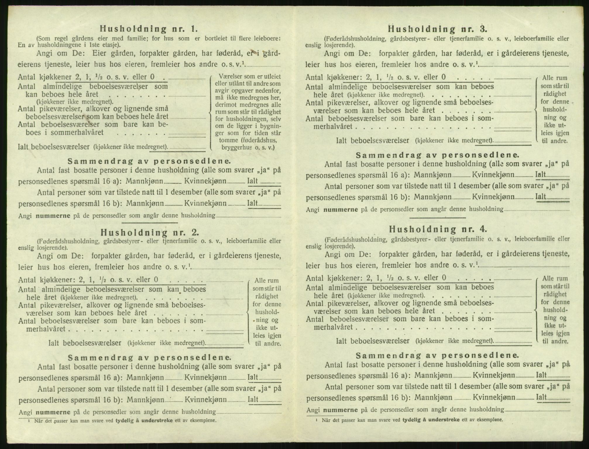 SAT, 1920 census for Borgund, 1920, p. 1711