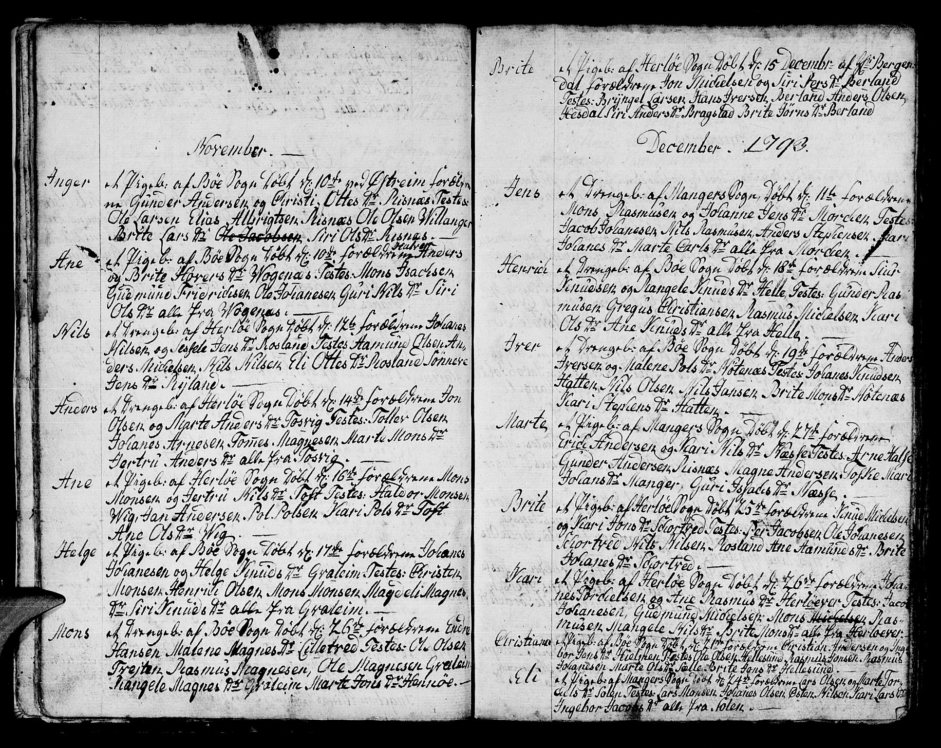 Manger sokneprestembete, SAB/A-76801/H/Haa: Parish register (official) no. A 2, 1792-1815, p. 17