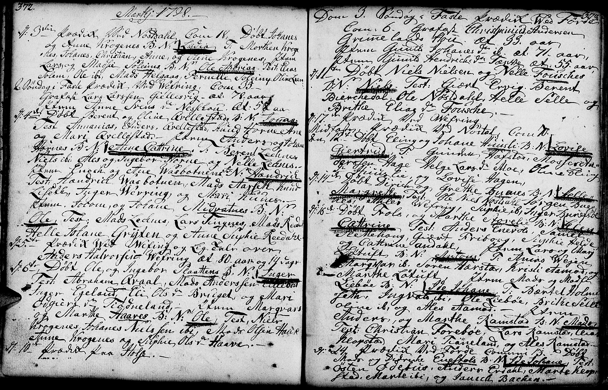 Førde sokneprestembete, AV/SAB-A-79901/H/Haa/Haaa/L0004: Parish register (official) no. A 4, 1781-1803, p. 372-373