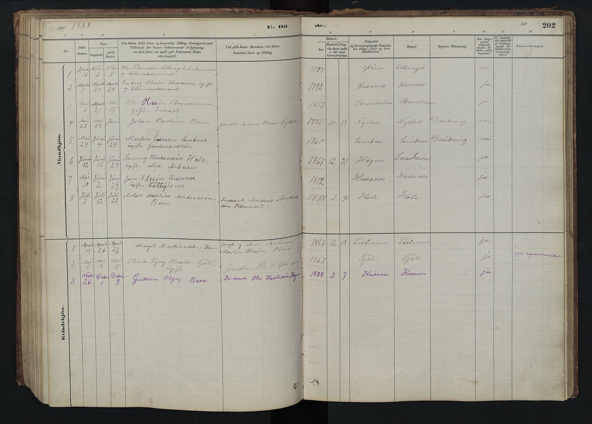 Rendalen prestekontor, AV/SAH-PREST-054/H/Ha/Hab/L0009: Parish register (copy) no. 9, 1879-1902, p. 202