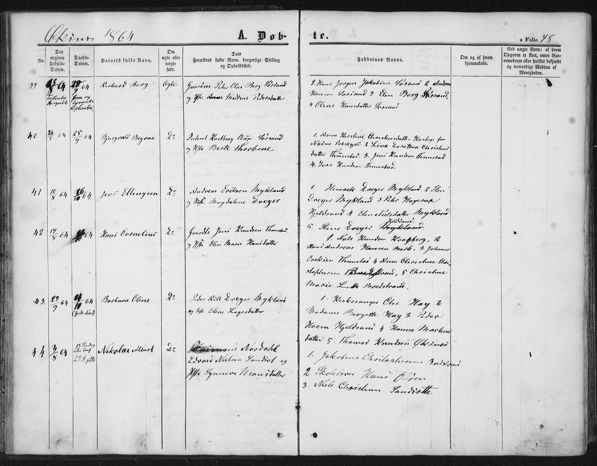 Ministerialprotokoller, klokkerbøker og fødselsregistre - Nordland, AV/SAT-A-1459/893/L1333: Parish register (official) no. 893A06, 1858-1866, p. 48