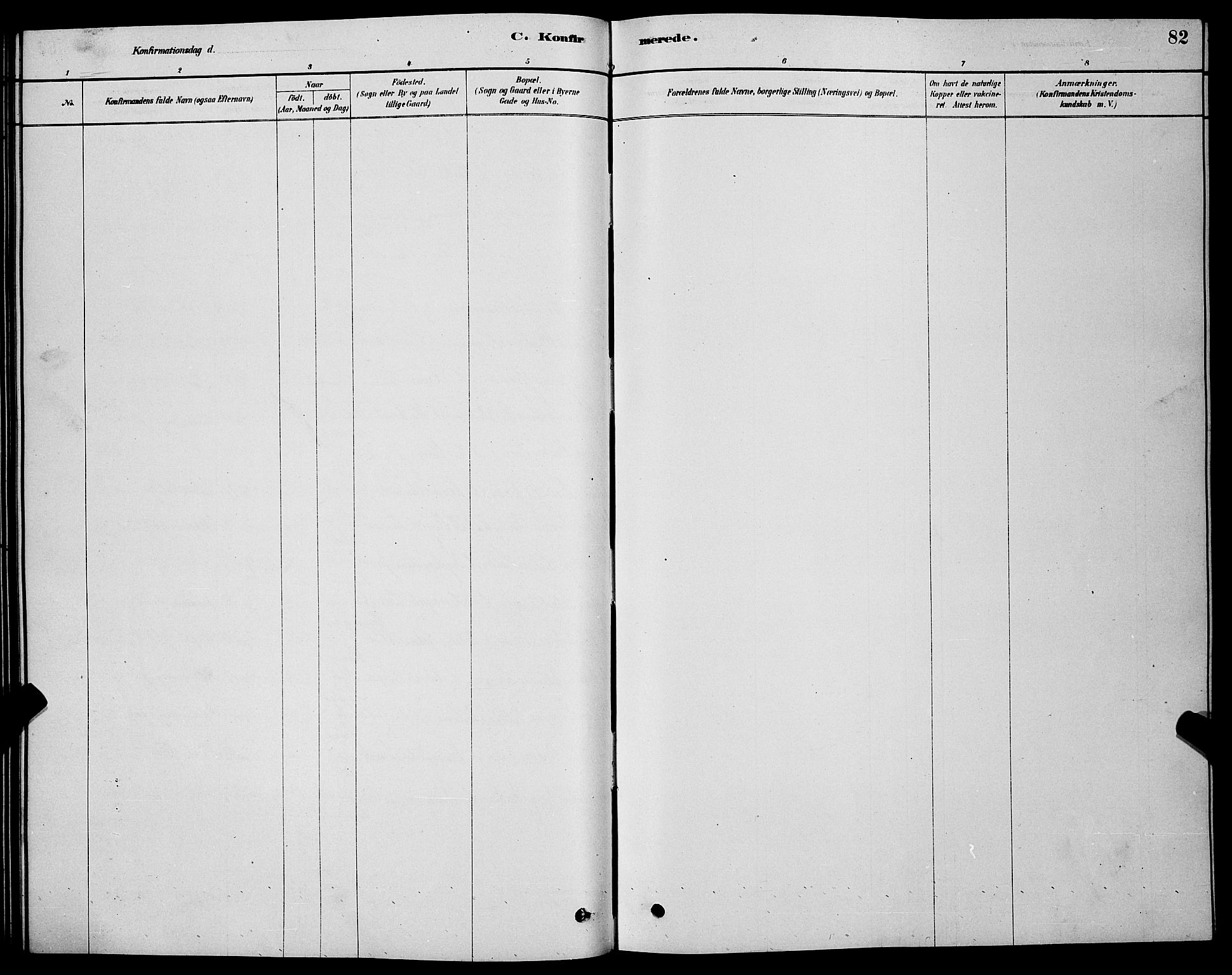 Sand/Bjarkøy sokneprestkontor, AV/SATØ-S-0811/I/Ia/Iab/L0002klokker: Parish register (copy) no. 2, 1878-1890, p. 82