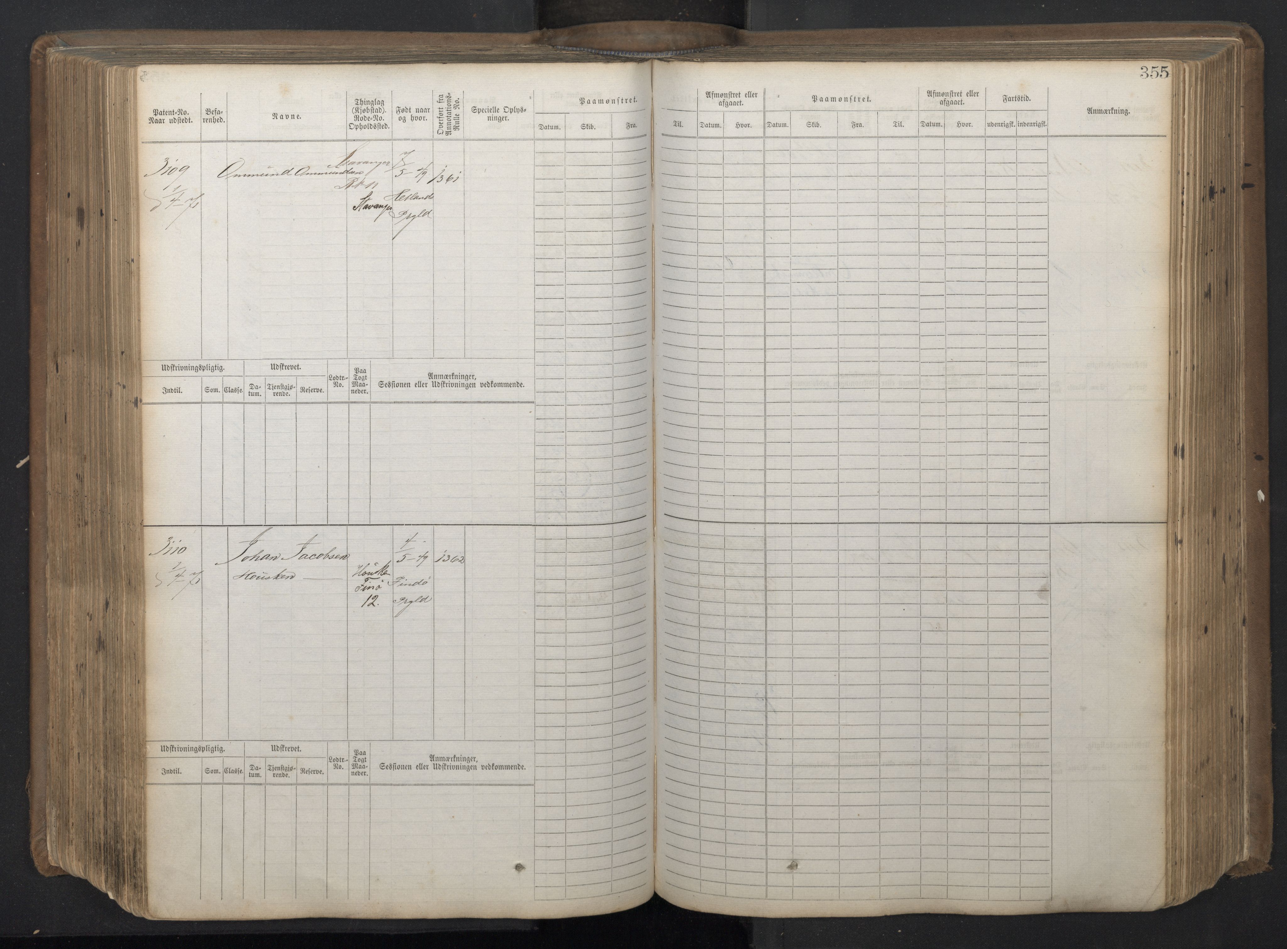 Stavanger sjømannskontor, AV/SAST-A-102006/F/Fb/Fbb/L0018: Sjøfartshovedrulle patnentnr. 2402-3602 (dublett), 1869, p. 359