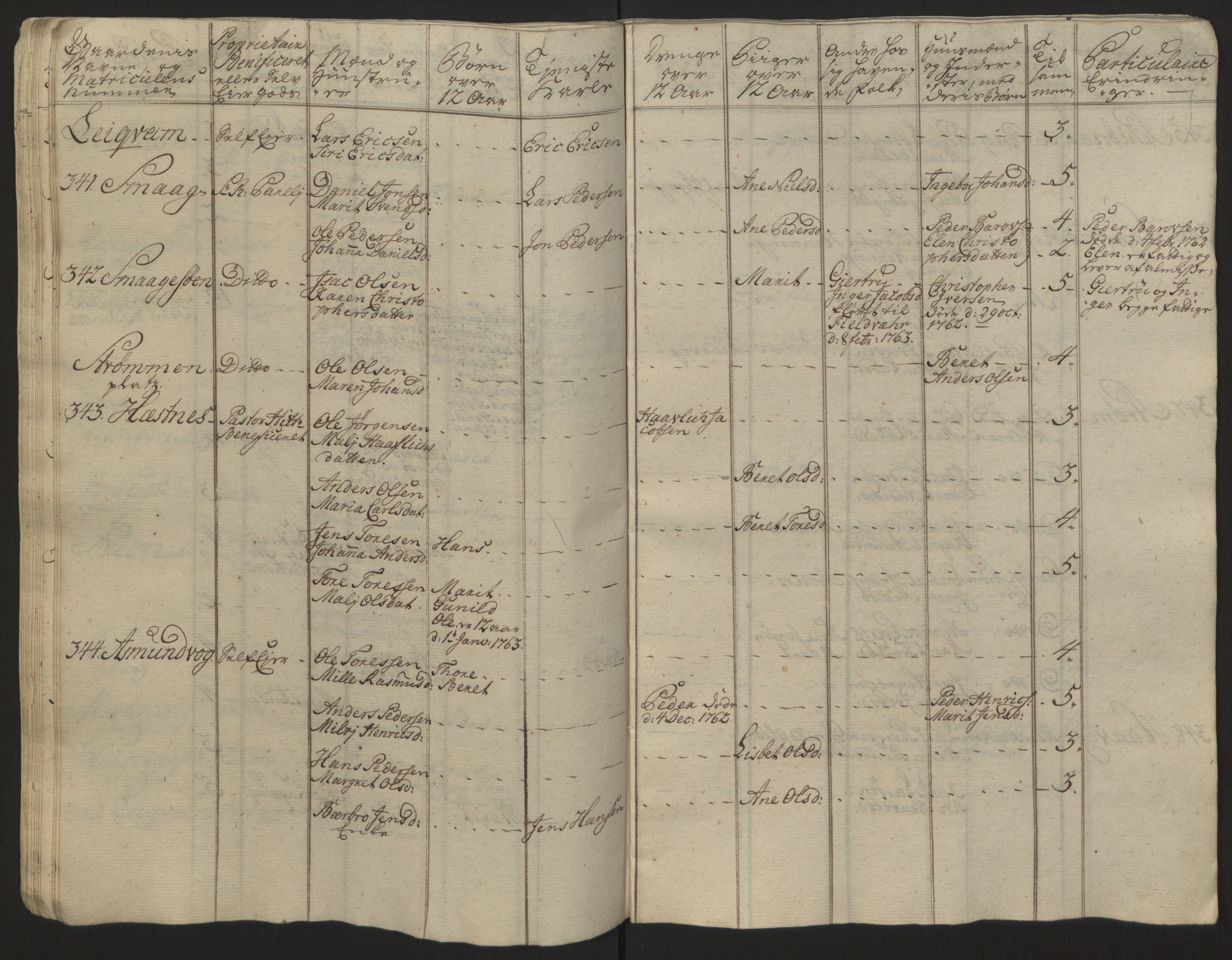 Rentekammeret inntil 1814, Reviderte regnskaper, Fogderegnskap, RA/EA-4092/R57/L3930: Ekstraskatten Fosen, 1762-1763, p. 383
