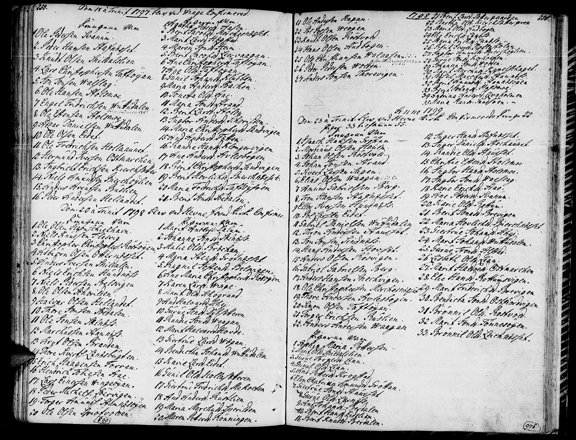 Ministerialprotokoller, klokkerbøker og fødselsregistre - Sør-Trøndelag, SAT/A-1456/630/L0490: Parish register (official) no. 630A03, 1795-1818, p. 250-251