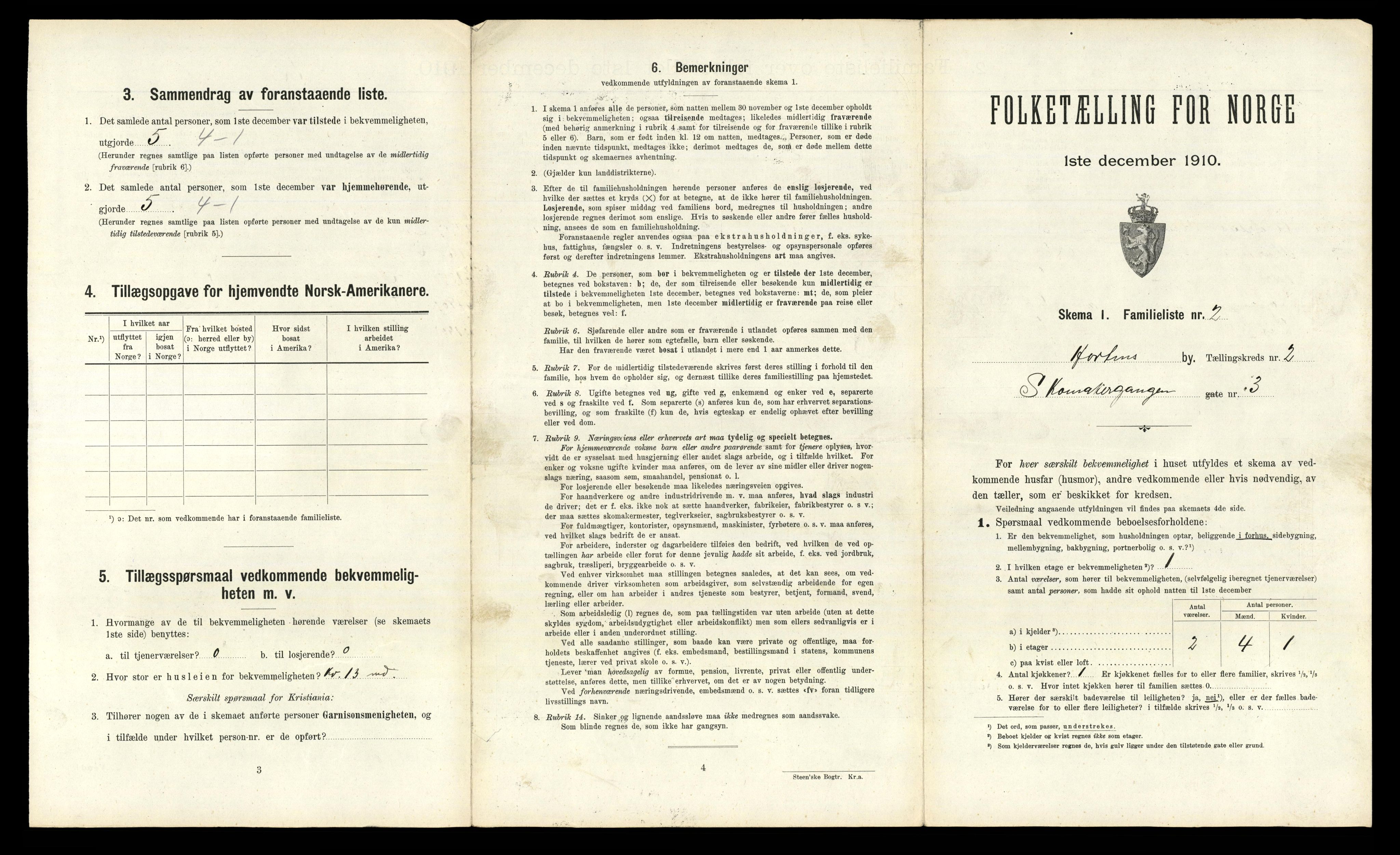 RA, 1910 census for Horten, 1910, p. 1982