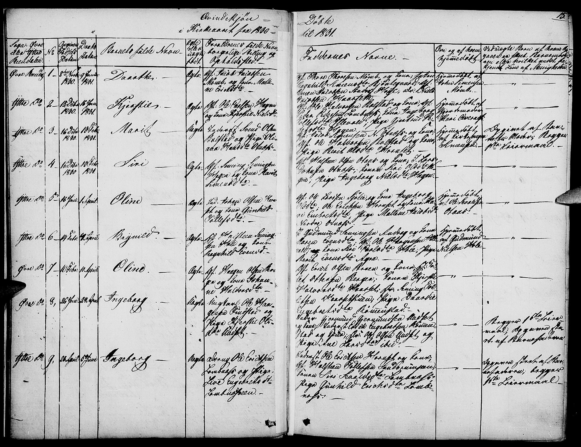 Rendalen prestekontor, AV/SAH-PREST-054/H/Ha/Haa/L0004: Parish register (official) no. 4, 1829-1852, p. 15