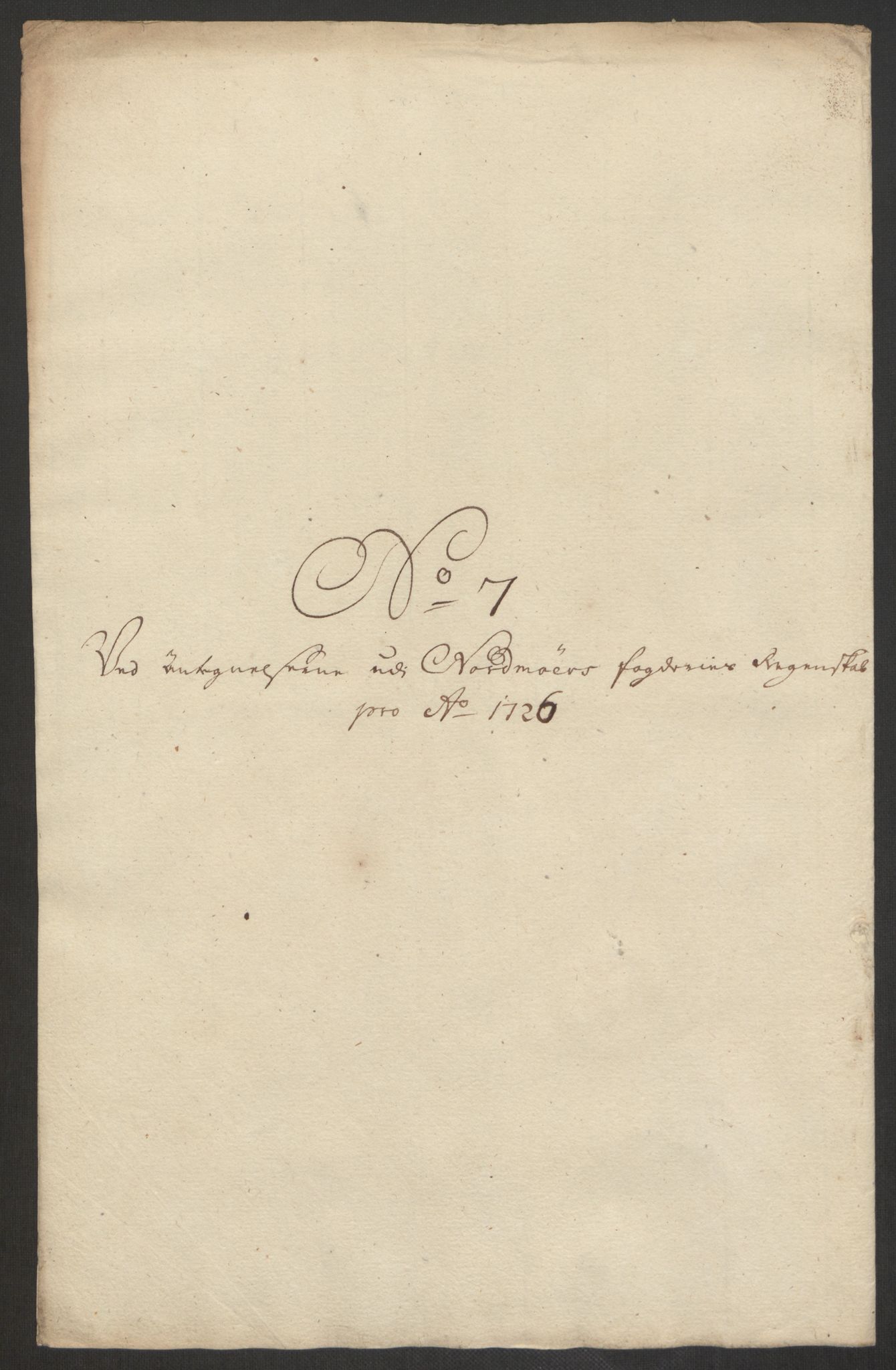 Rentekammeret inntil 1814, Reviderte regnskaper, Fogderegnskap, RA/EA-4092/R56/L3759: Fogderegnskap Nordmøre, 1726, p. 358