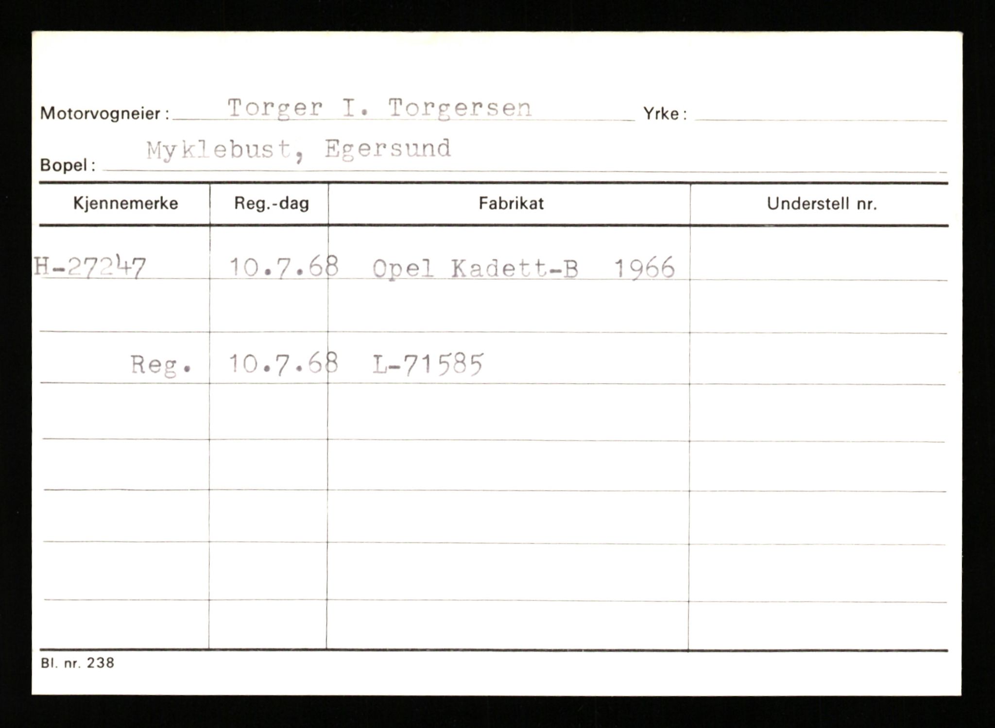 Stavanger trafikkstasjon, AV/SAST-A-101942/0/G/L0005: Registreringsnummer: 23000 - 34245, 1930-1971, p. 1395