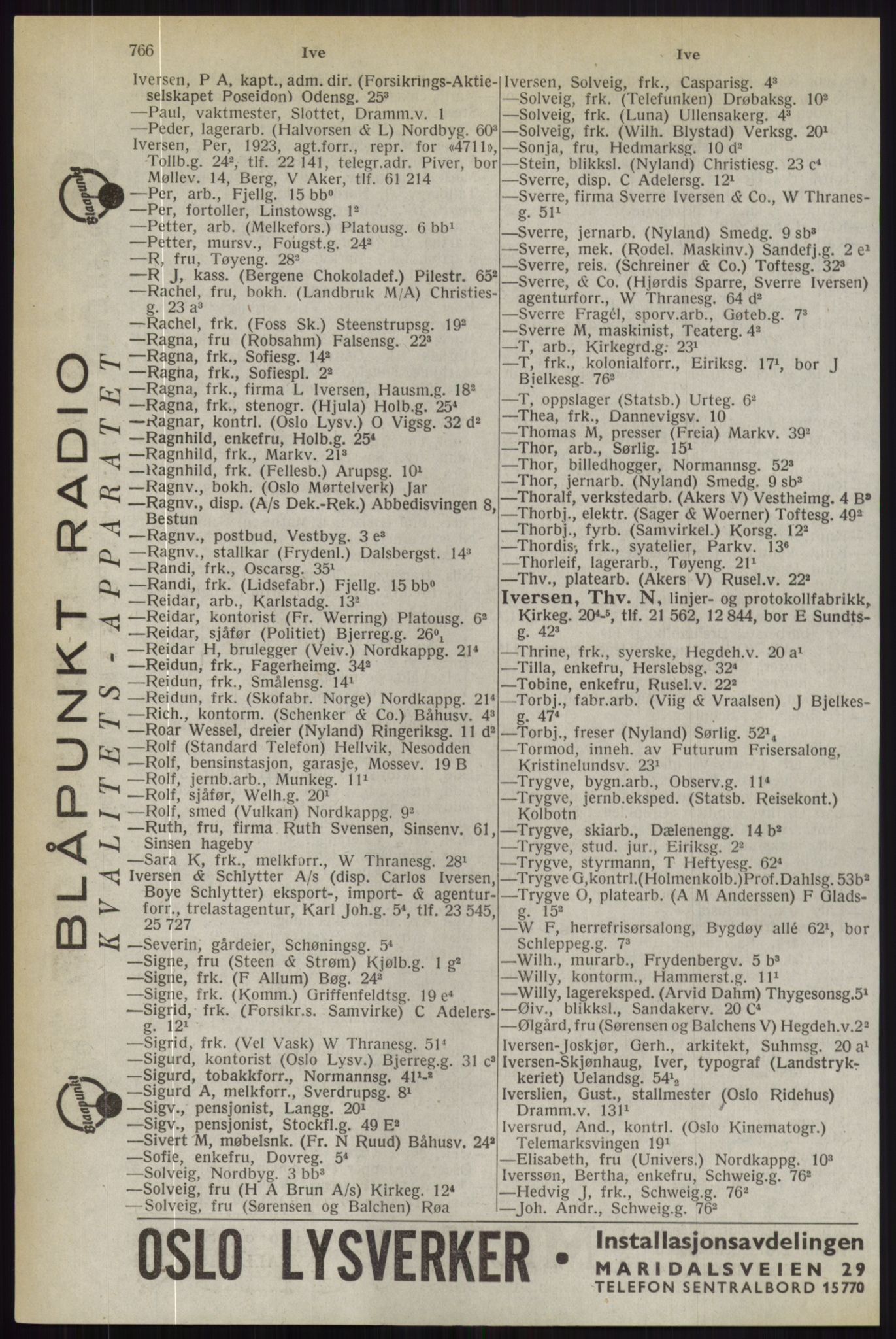 Kristiania/Oslo adressebok, PUBL/-, 1944, p. 766