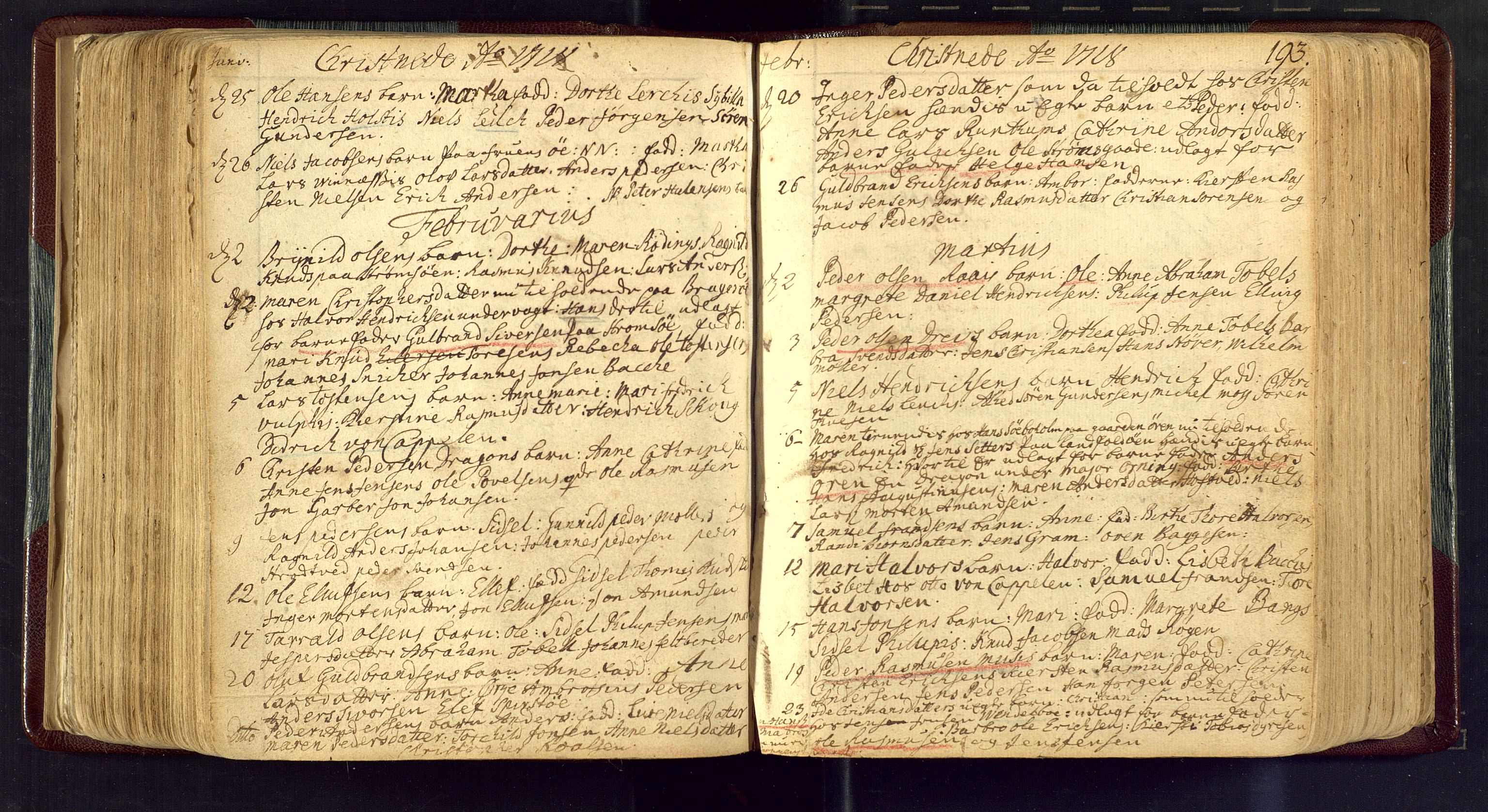 Bragernes kirkebøker, AV/SAKO-A-6/F/Fa/L0003: Parish register (official) no. I 3, 1706-1734, p. 192