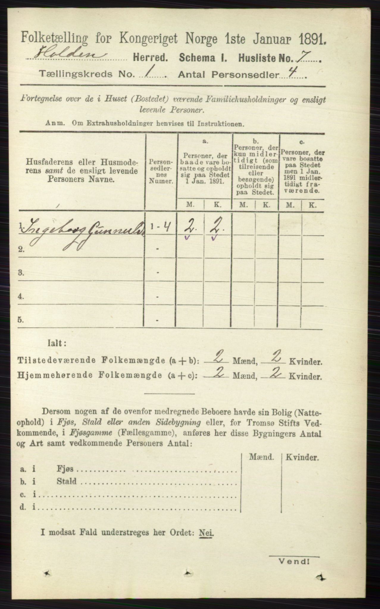 RA, 1891 census for 0819 Holla, 1891, p. 34