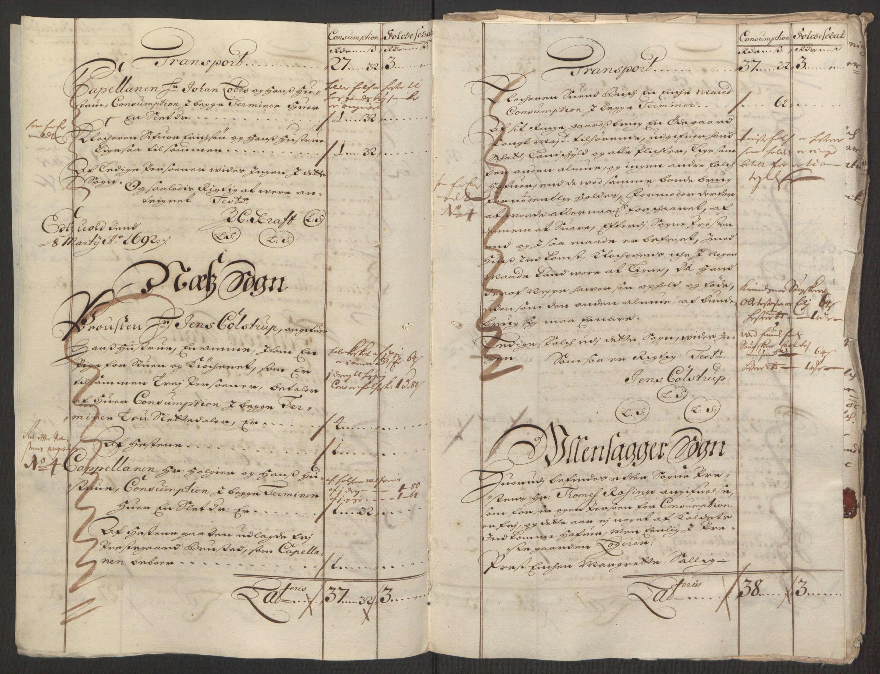 Rentekammeret inntil 1814, Reviderte regnskaper, Fogderegnskap, AV/RA-EA-4092/R12/L0704: Fogderegnskap Øvre Romerike, 1692, p. 237