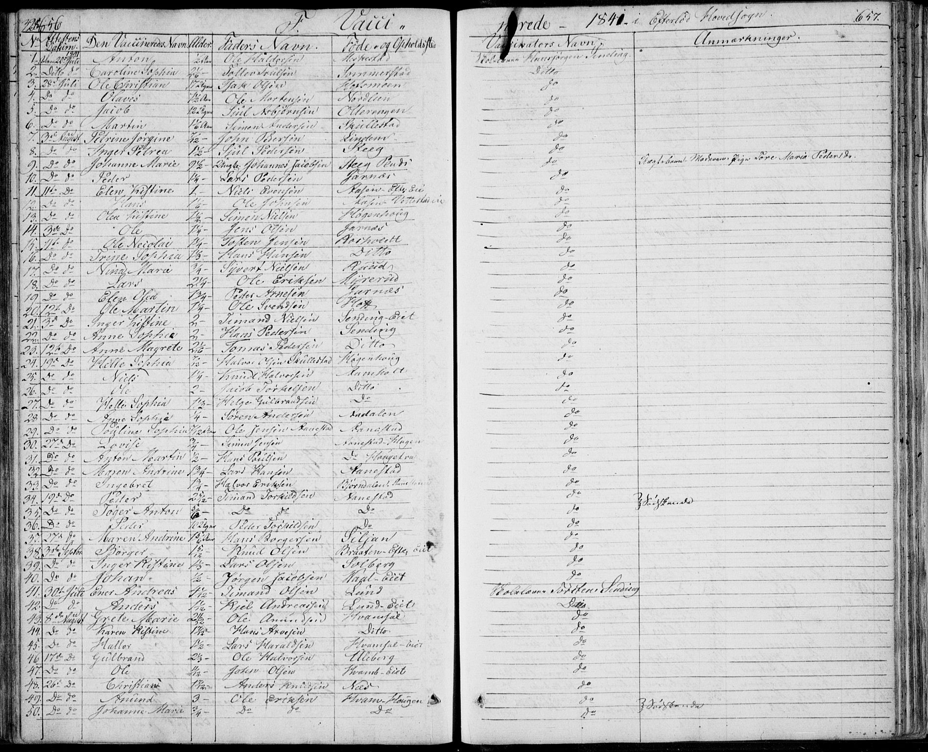 Sandsvær kirkebøker, SAKO/A-244/F/Fa/L0005: Parish register (official) no. I 5, 1840-1856, p. 656-657