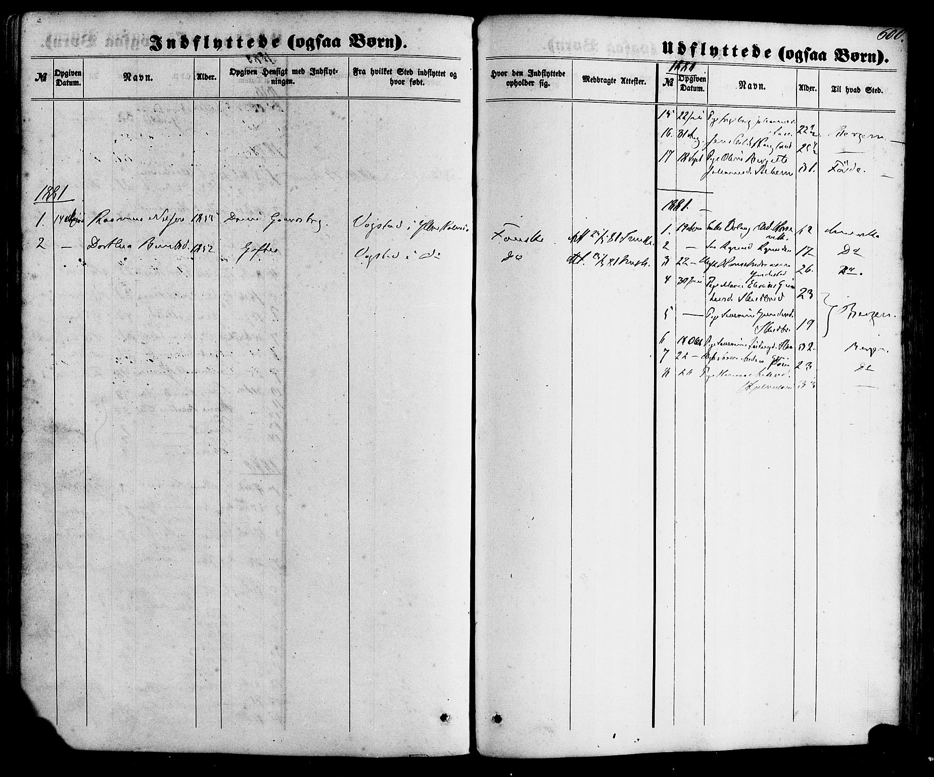 Gaular sokneprestembete, SAB/A-80001/H/Haa: Parish register (official) no. A 5, 1860-1881, p. 600