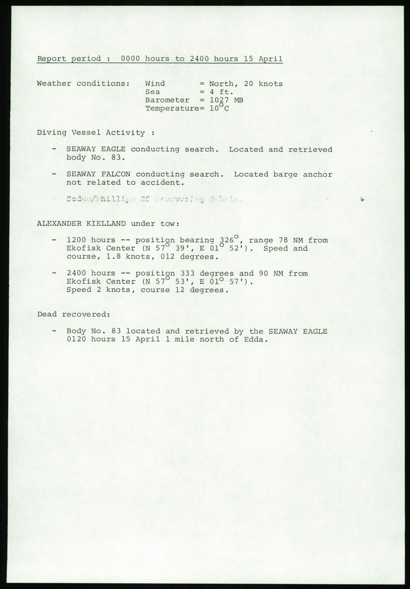 Justisdepartementet, Granskningskommisjonen ved Alexander Kielland-ulykken 27.3.1980, AV/RA-S-1165/D/L0017: P Hjelpefartøy (Doku.liste + P1-P6 av 6)/Q Hovedredningssentralen (Q0-Q27 av 27), 1980-1981, p. 125