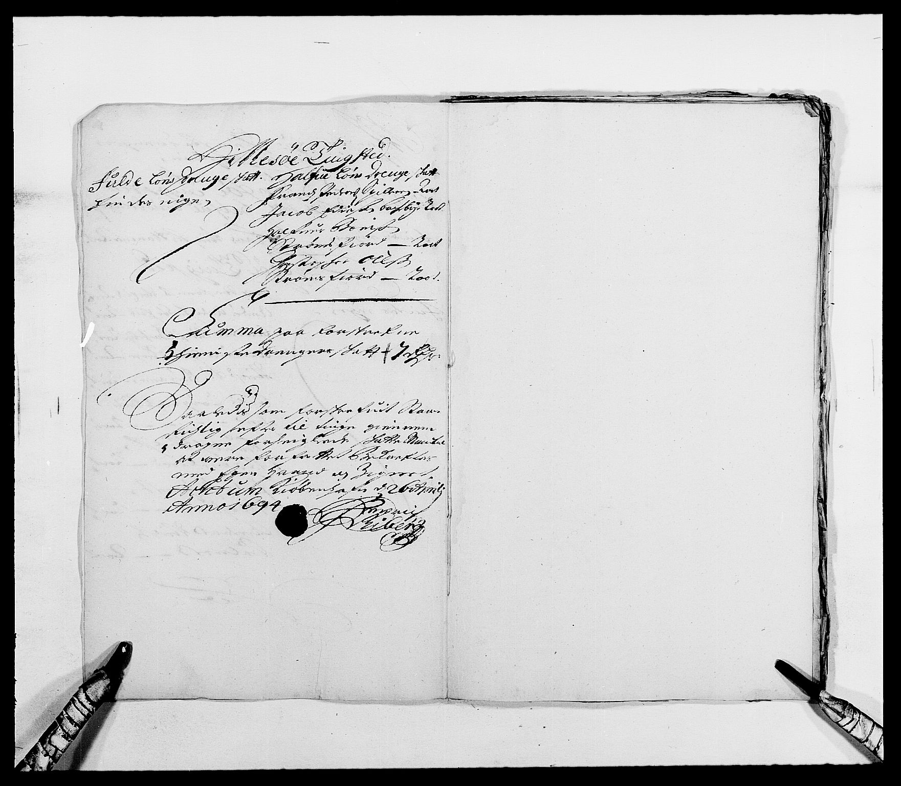 Rentekammeret inntil 1814, Reviderte regnskaper, Fogderegnskap, RA/EA-4092/R68/L4751: Fogderegnskap Senja og Troms, 1690-1693, p. 317